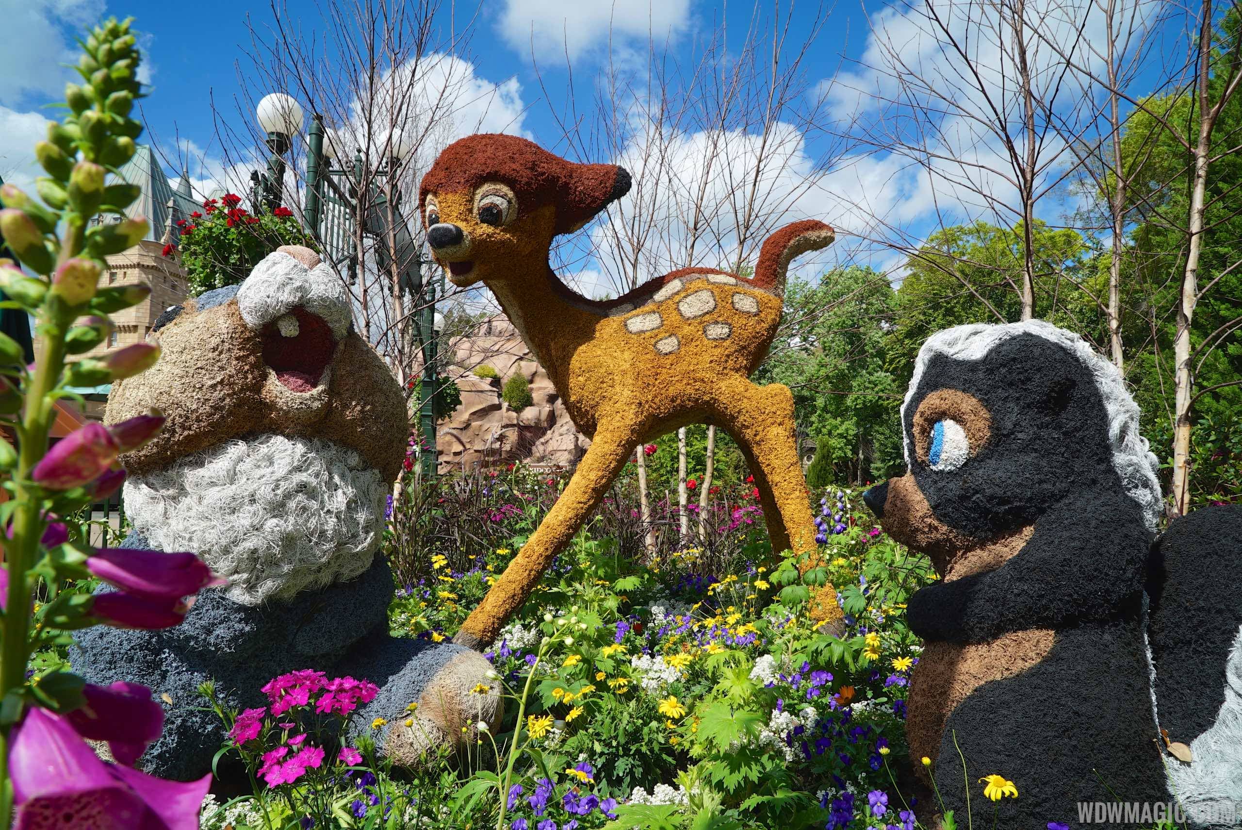 2015 Epcot Flower and Garden Festival - Bambi topiary at Canada