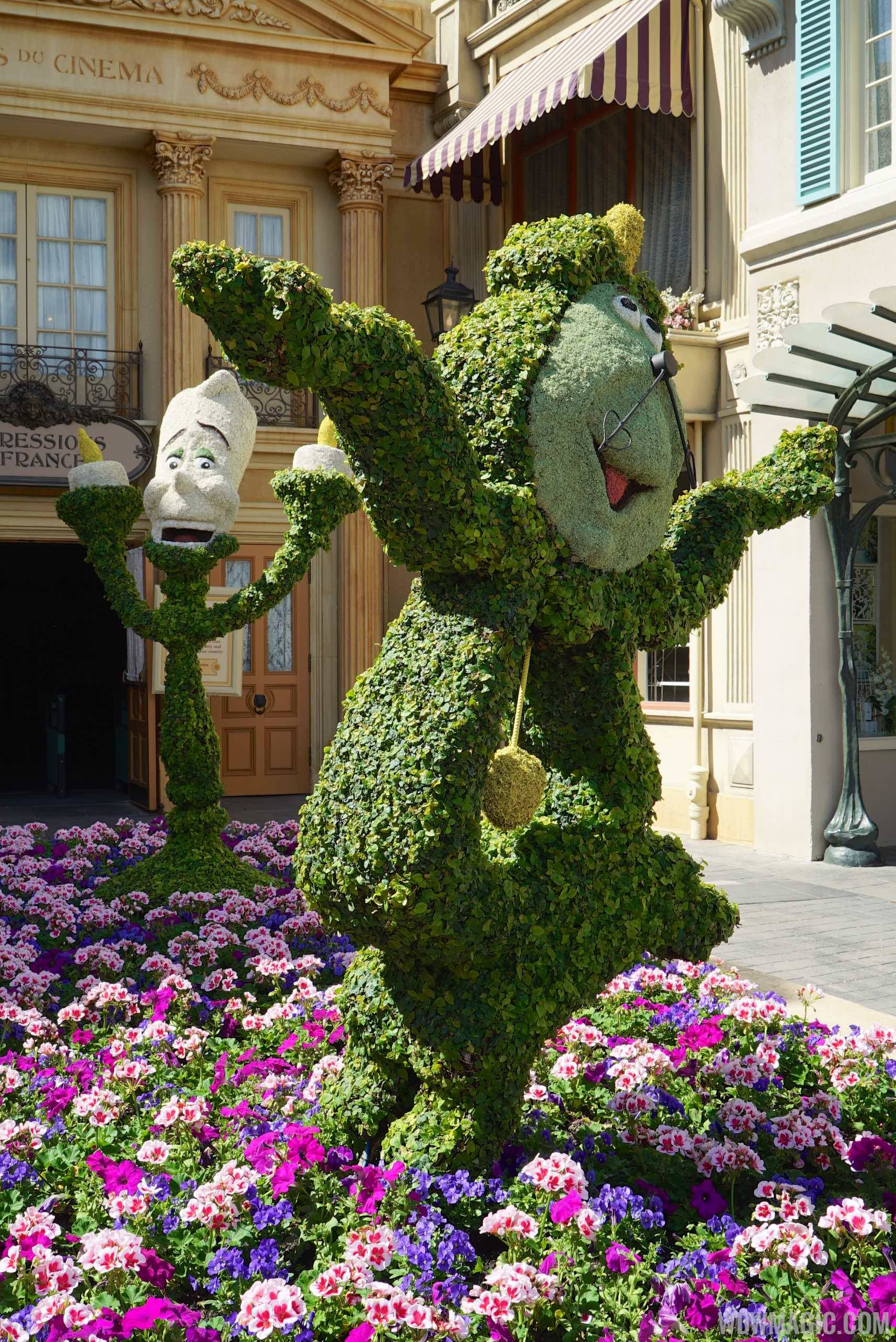 2015 Epcot Flower and Garden Festival - Lumiere topiary