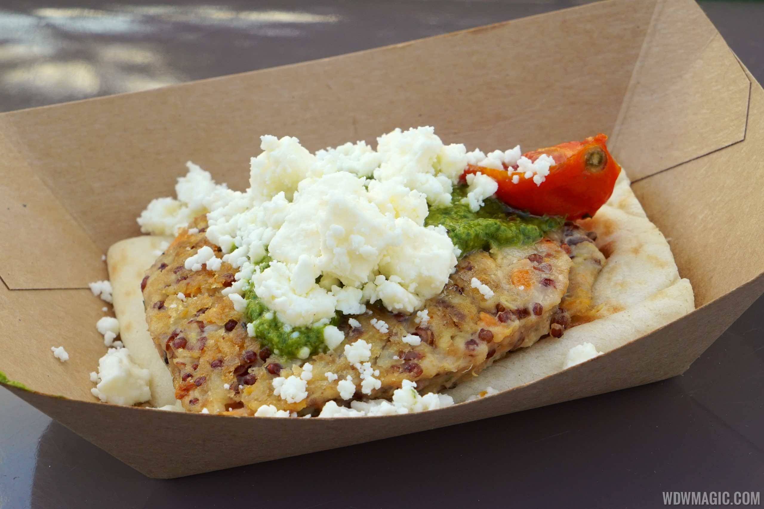 2015 Epcot Flower and Garden Festival Outdoor Kitchen - Urban Farm Eats - Quinoa Vegetable Naanwich $4.25