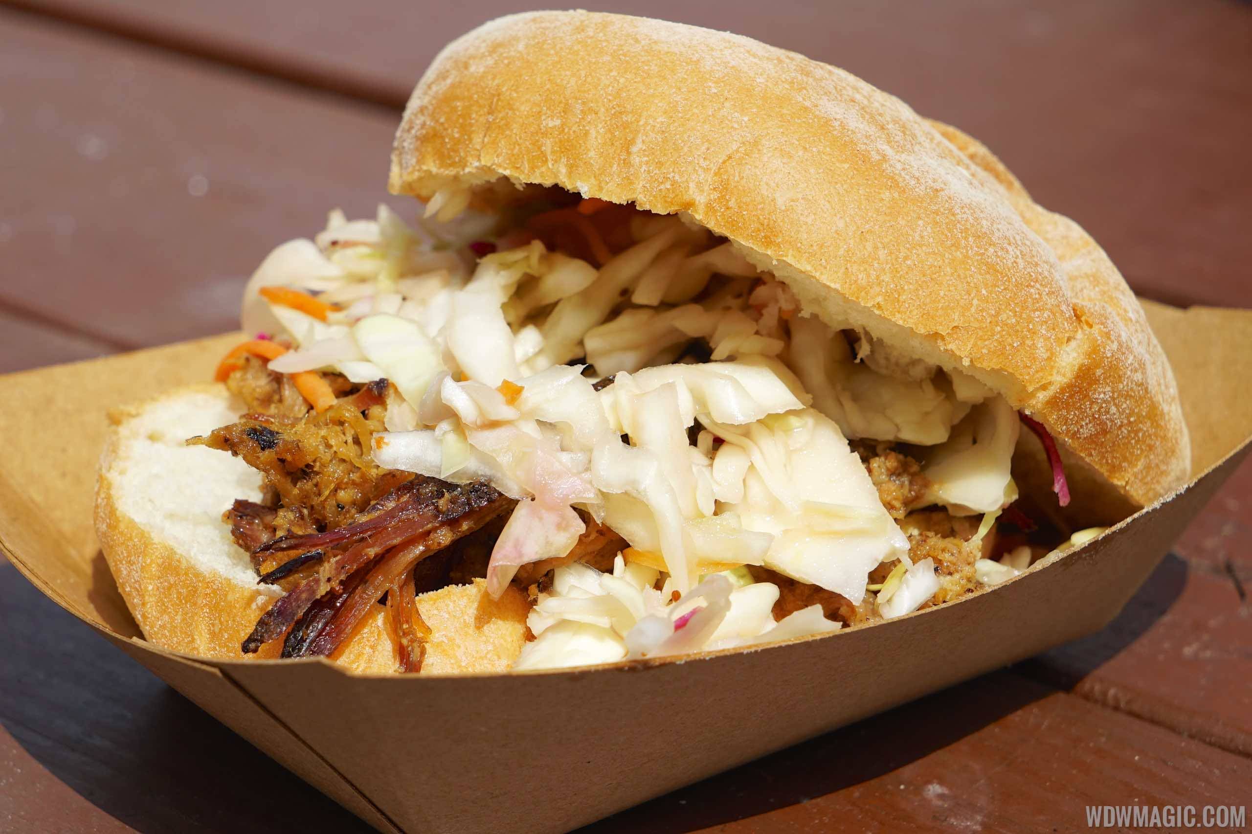 2015 Epcot Flower and Garden Festival Outdoor Kitchen -The Smokehouse - Pulled Pig Slider $6