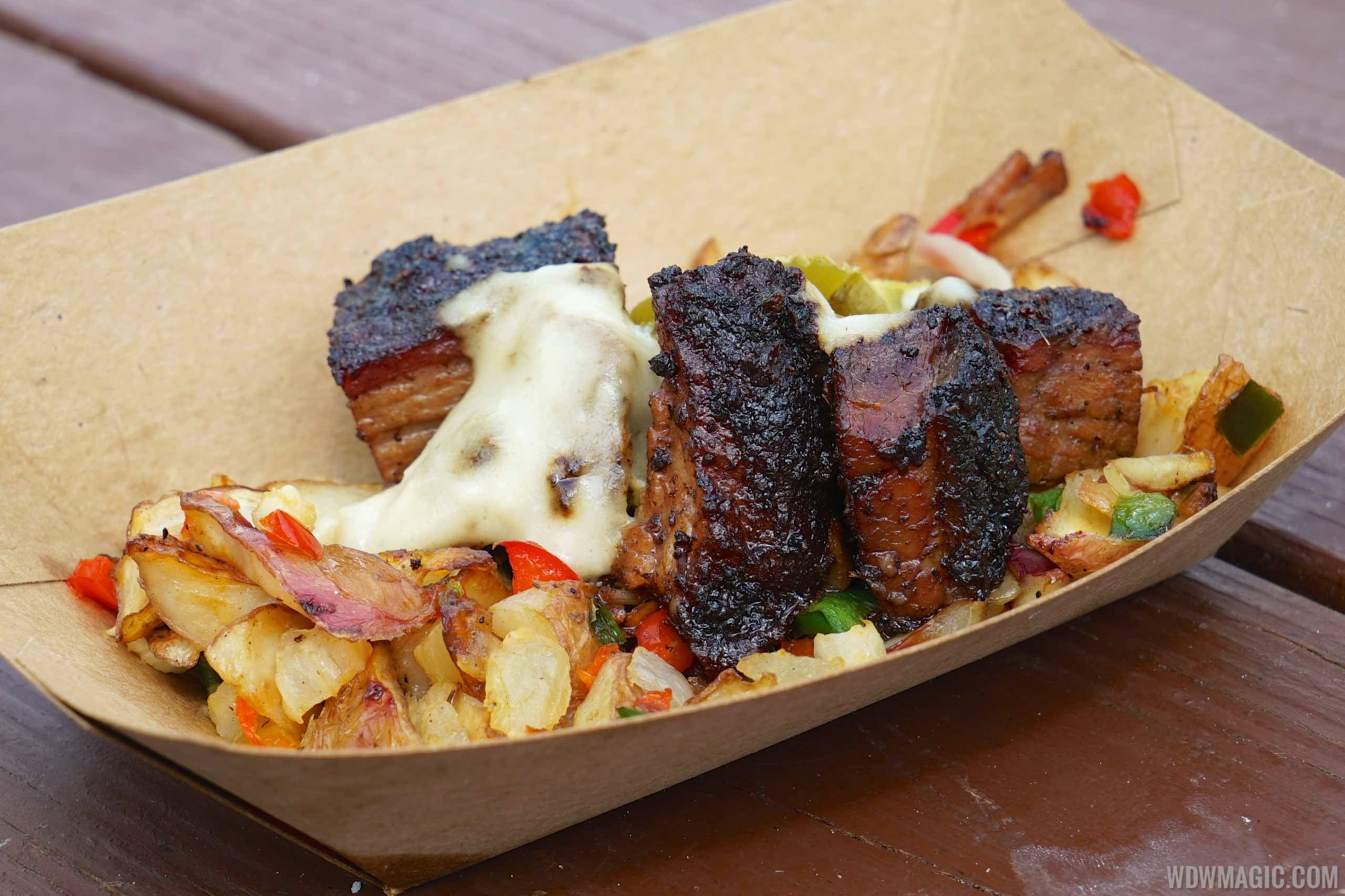 2015 Epcot Flower and Garden Festival Outdoor Kitchen -The Smokehouse - Beef Brisket Burnt Ends Hash $5.25