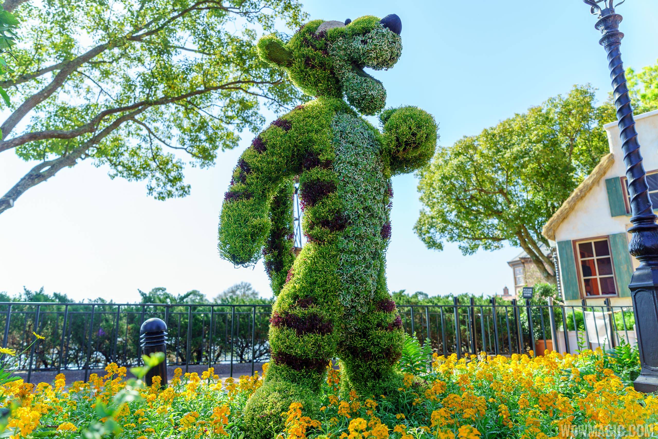 2016 Epcot International Flower and Garden Festival - Tigger topiary