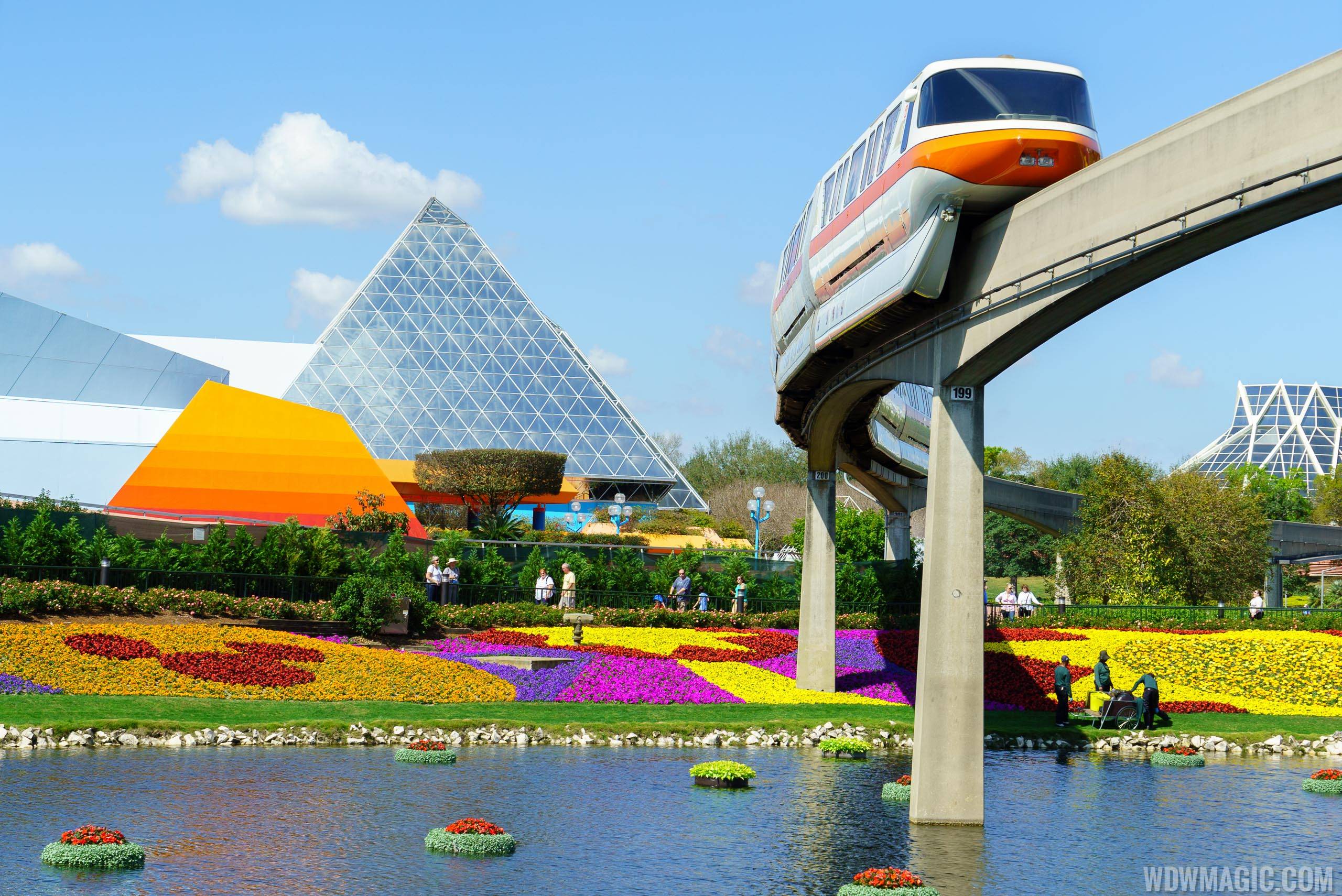 2016 Epcot International Flower and Garden Festival - Future World monorail