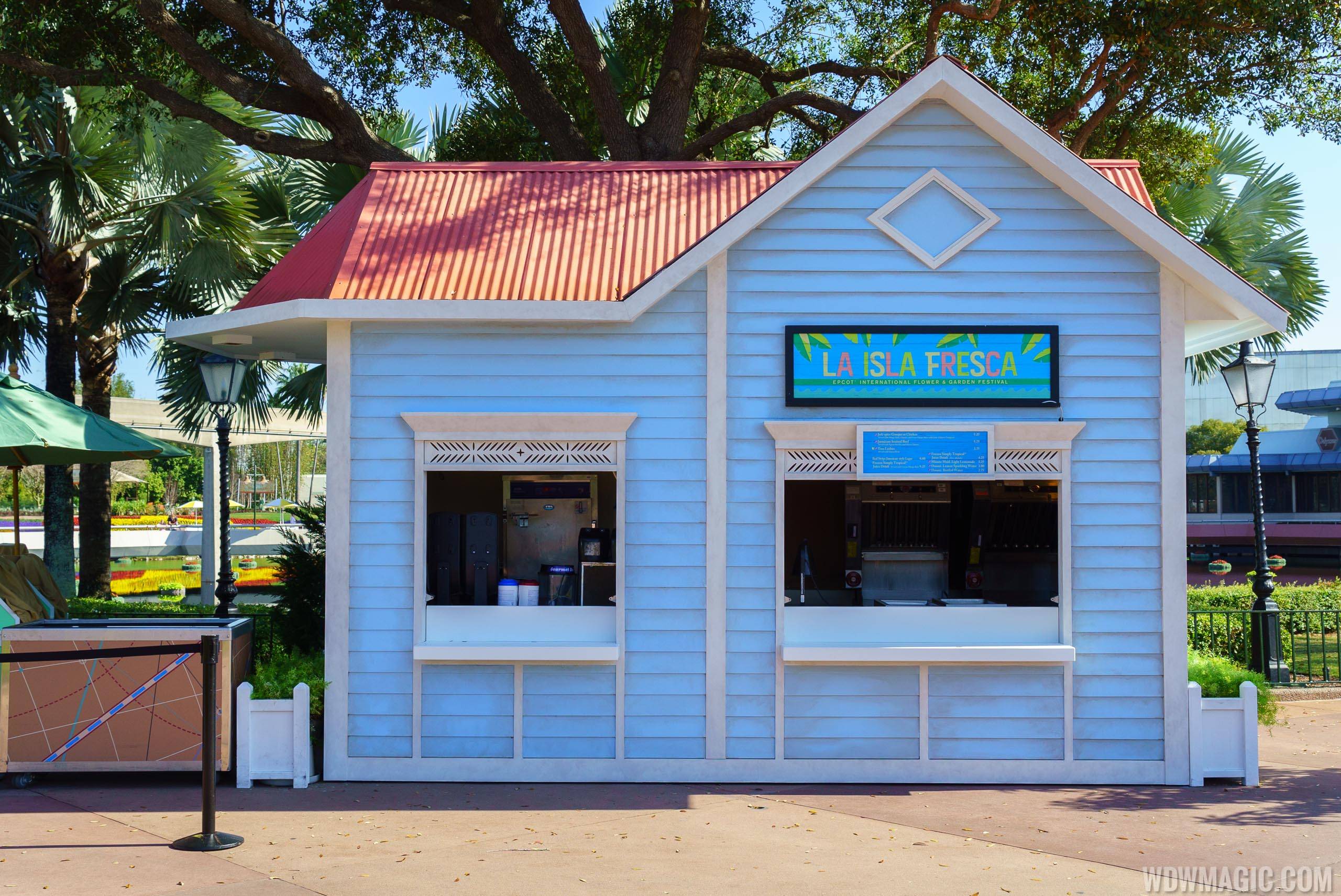 2016 Epcot Flower and Garden Festival Outdoor Kitchen kiosks - La Isla Fresca kiosk