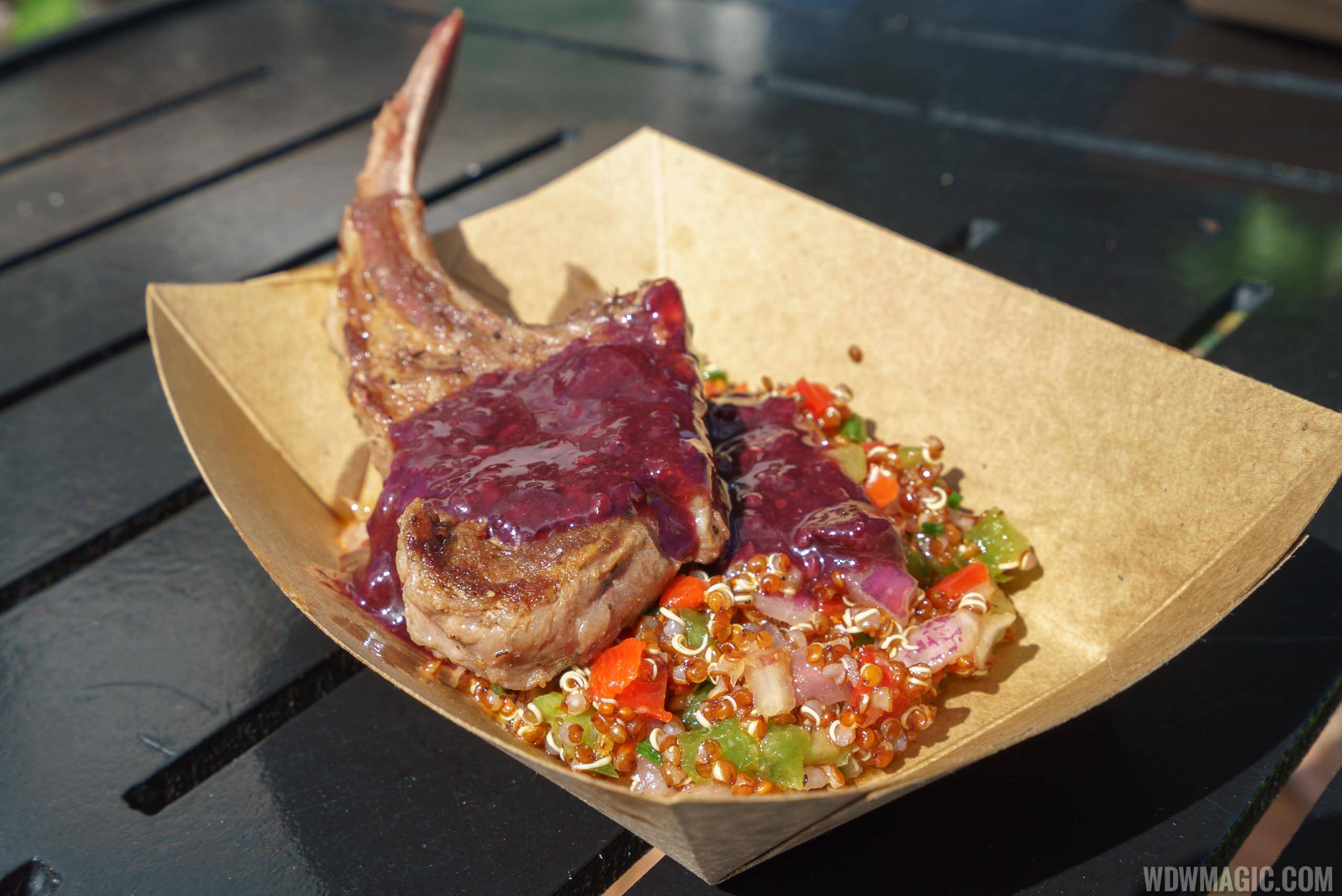 The Berry Basket - Lamb Chop with Quinoa Salad and Blackberry Gastrique