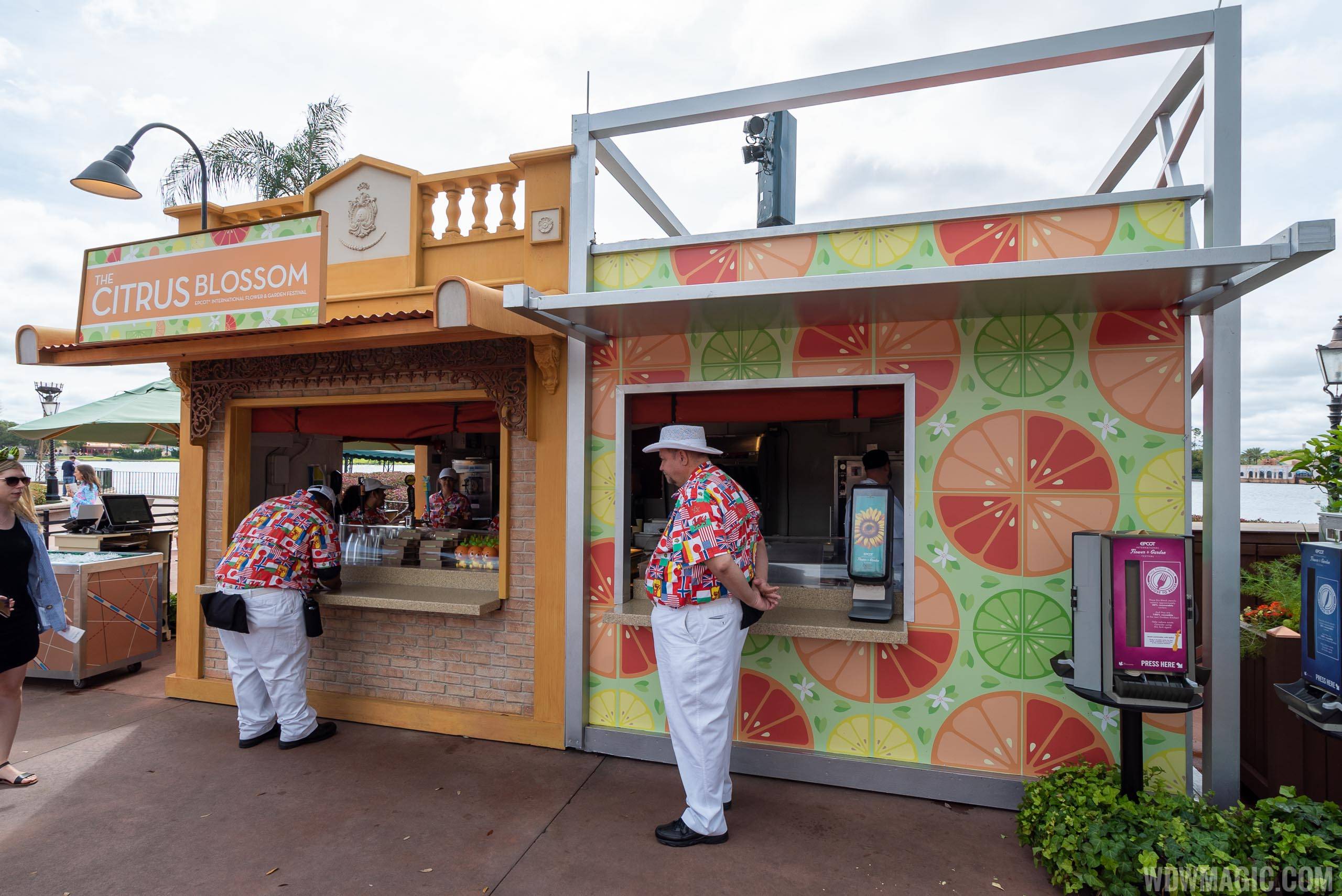 2020 Epcot Flower and Garden Festival Outdoor Kitchen kiosks - The Citrus Blossom