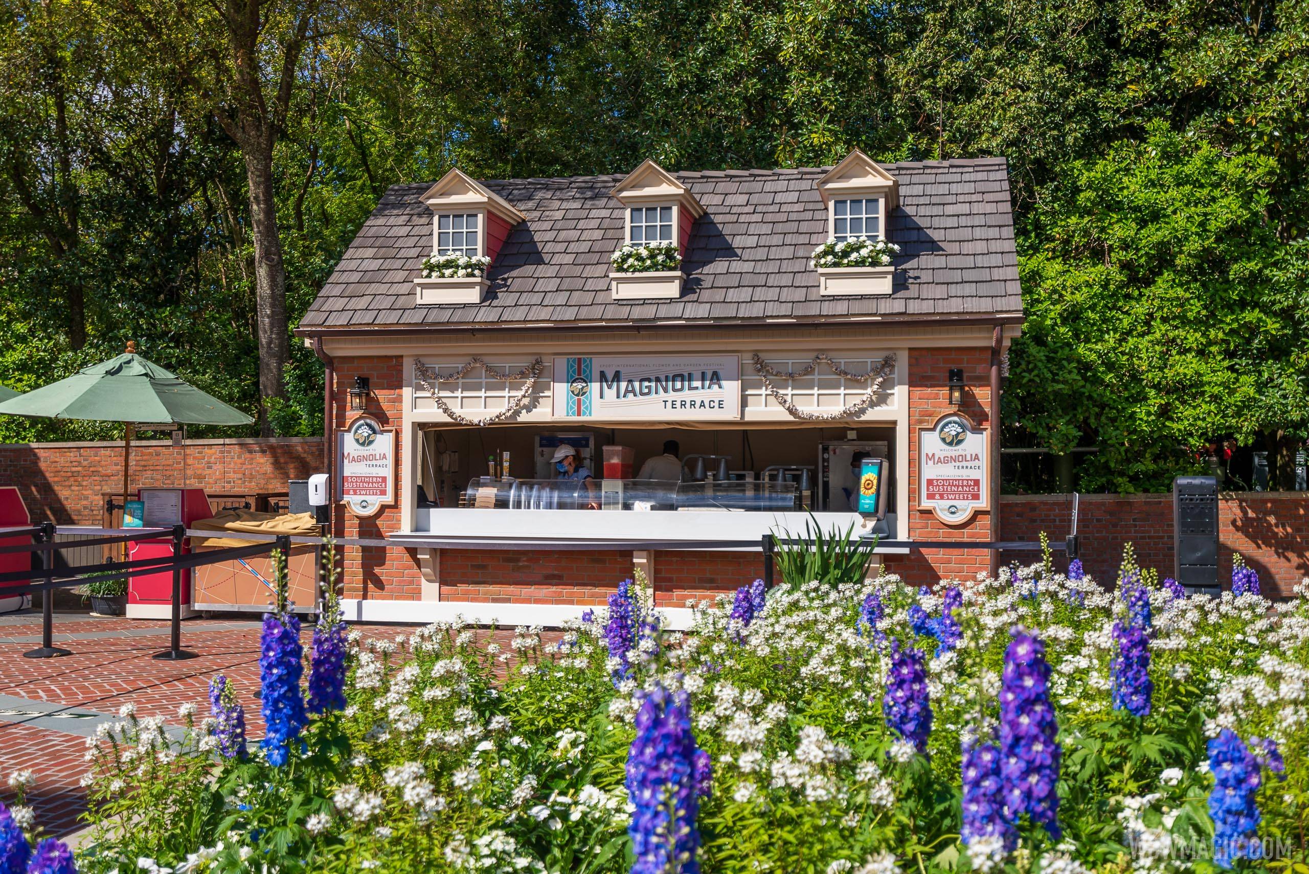 Magnolia Terrace kiosk at the 2021 Flower and Garden Festival