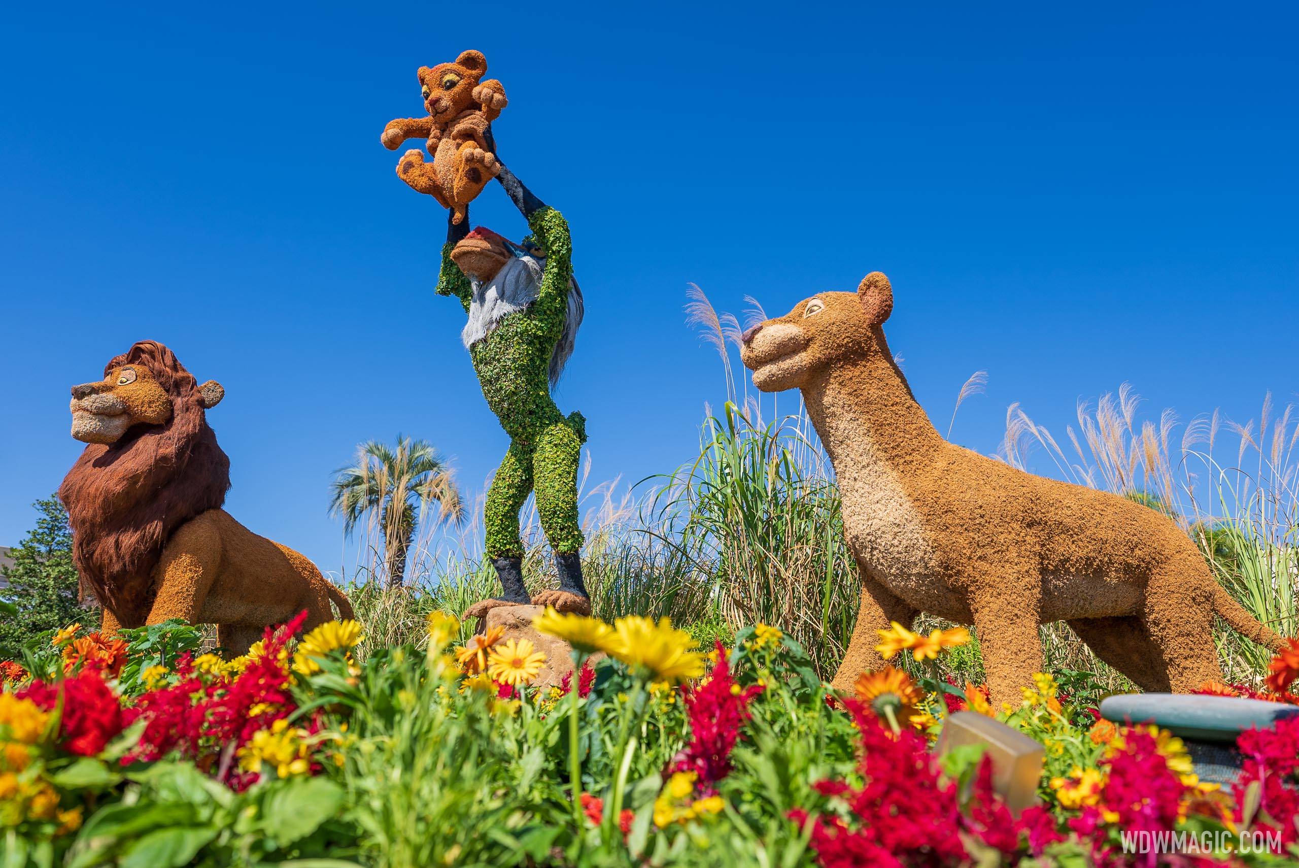 Rafiki, Simba, Mufasa and Sarabi – Between Imagination! and The Land Pavilion