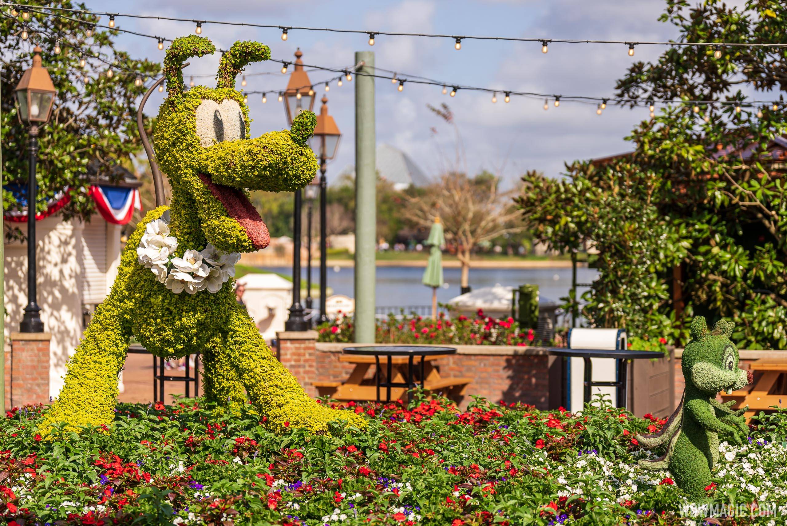 2022 EPCOT International Flower and Garden Festival topiaries and gardens