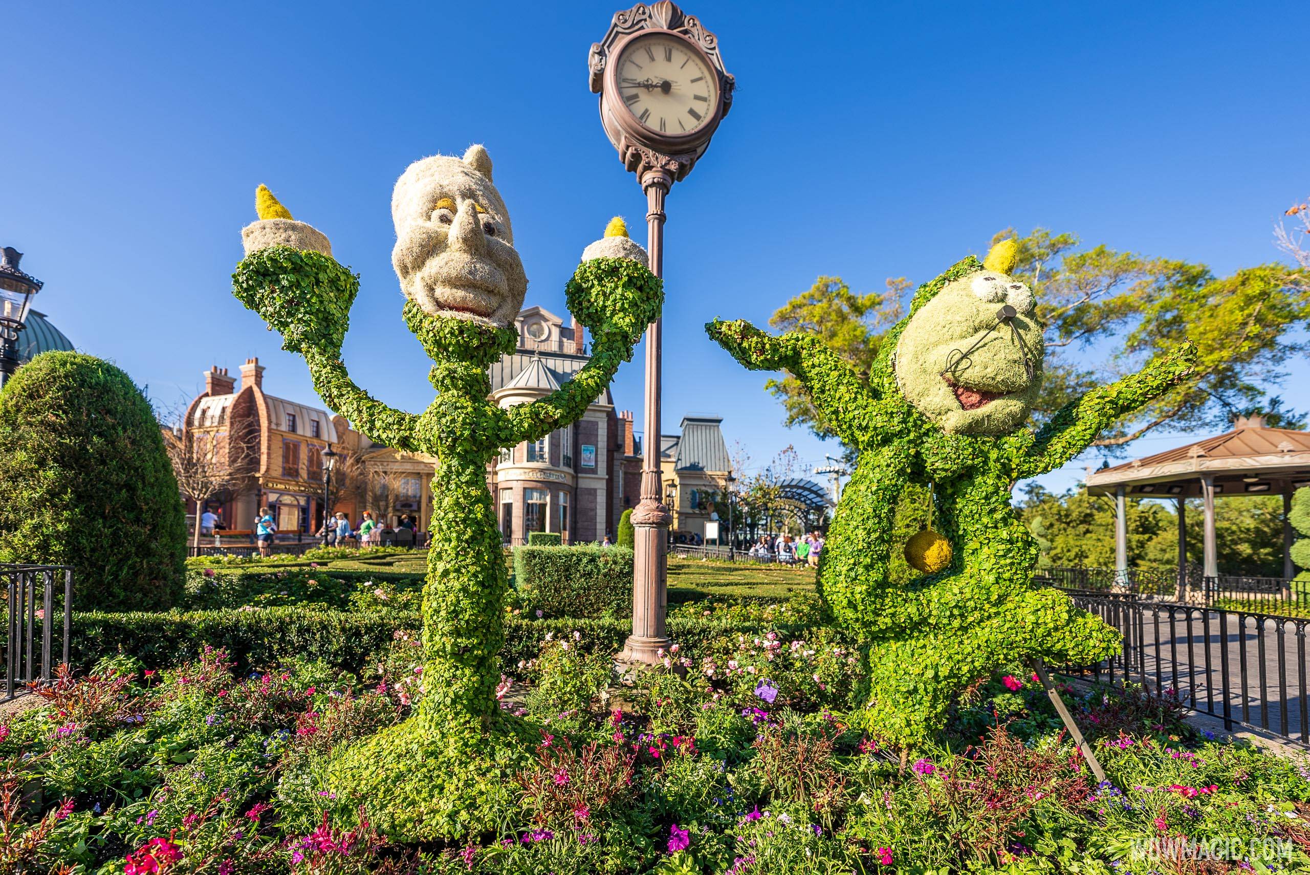 Lumiere and Cogsworth – France Pavilion