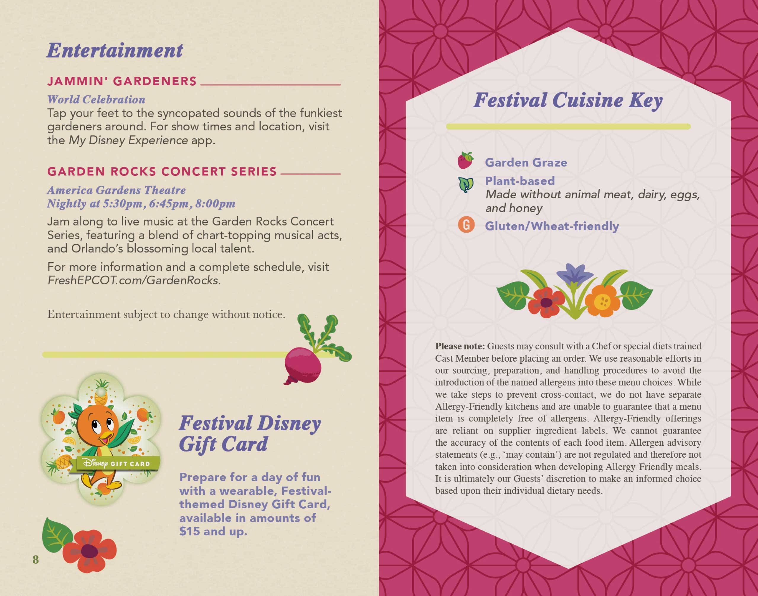 2022 EPCOT International Flower and Garden Festival Passport