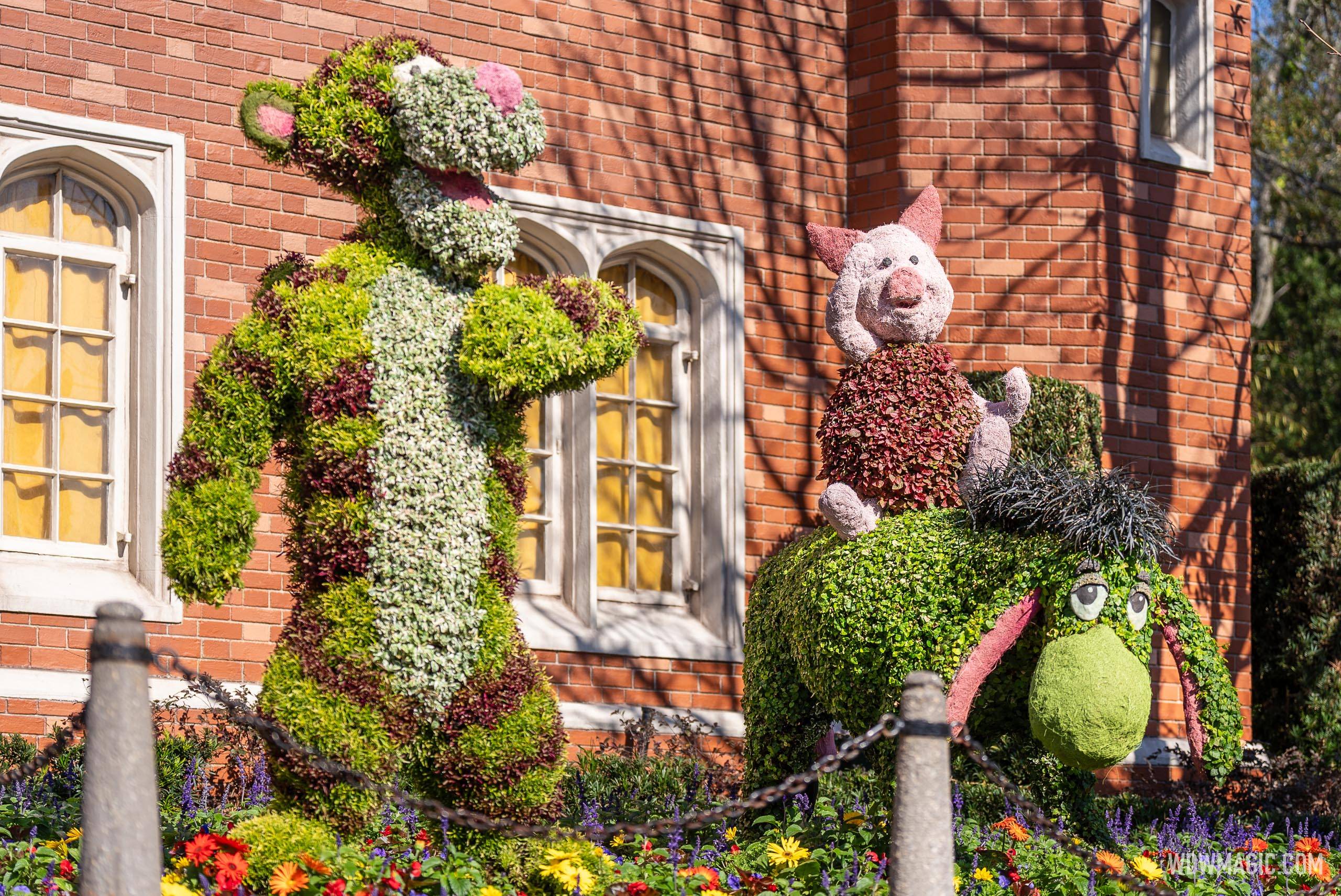 Winnie the Pooh and Friends (Rabbit, Eeyore, Piglet and Tigger), World Showcase – United Kingdom Pavilion