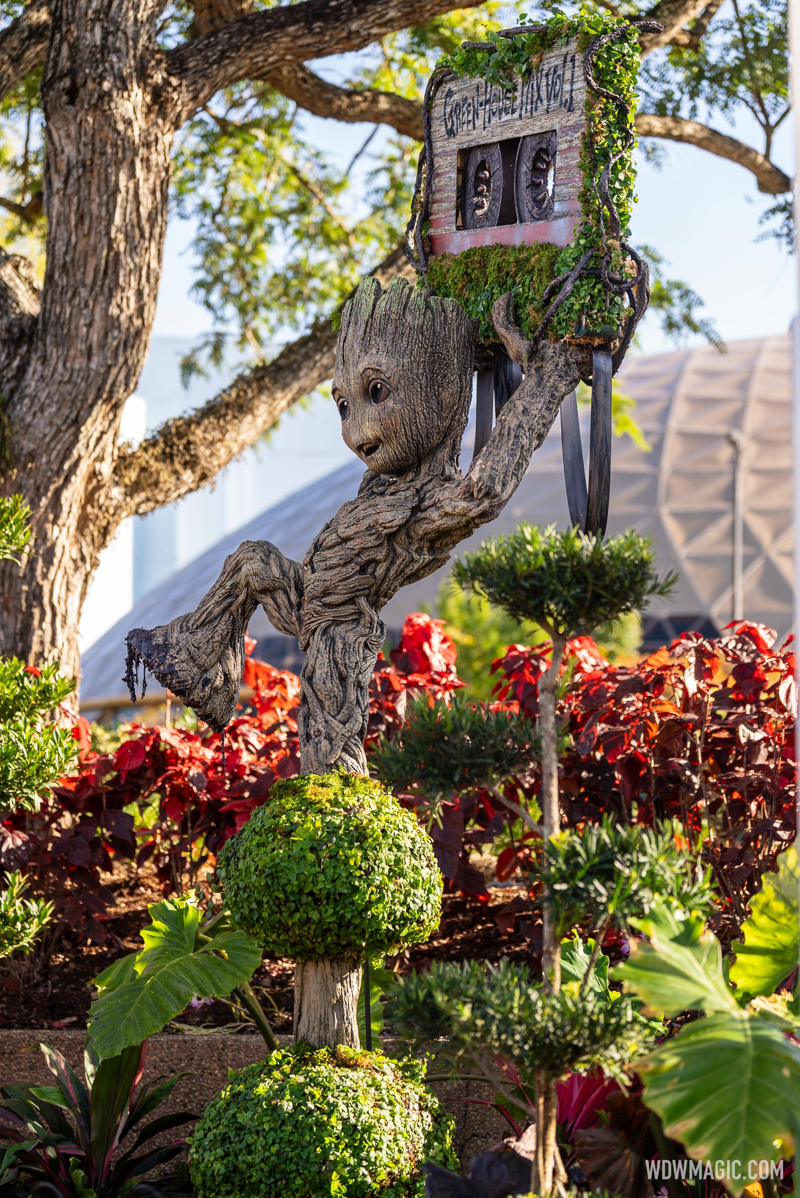 Guardians of the Galaxy Groot topiary debuts at EPCOT