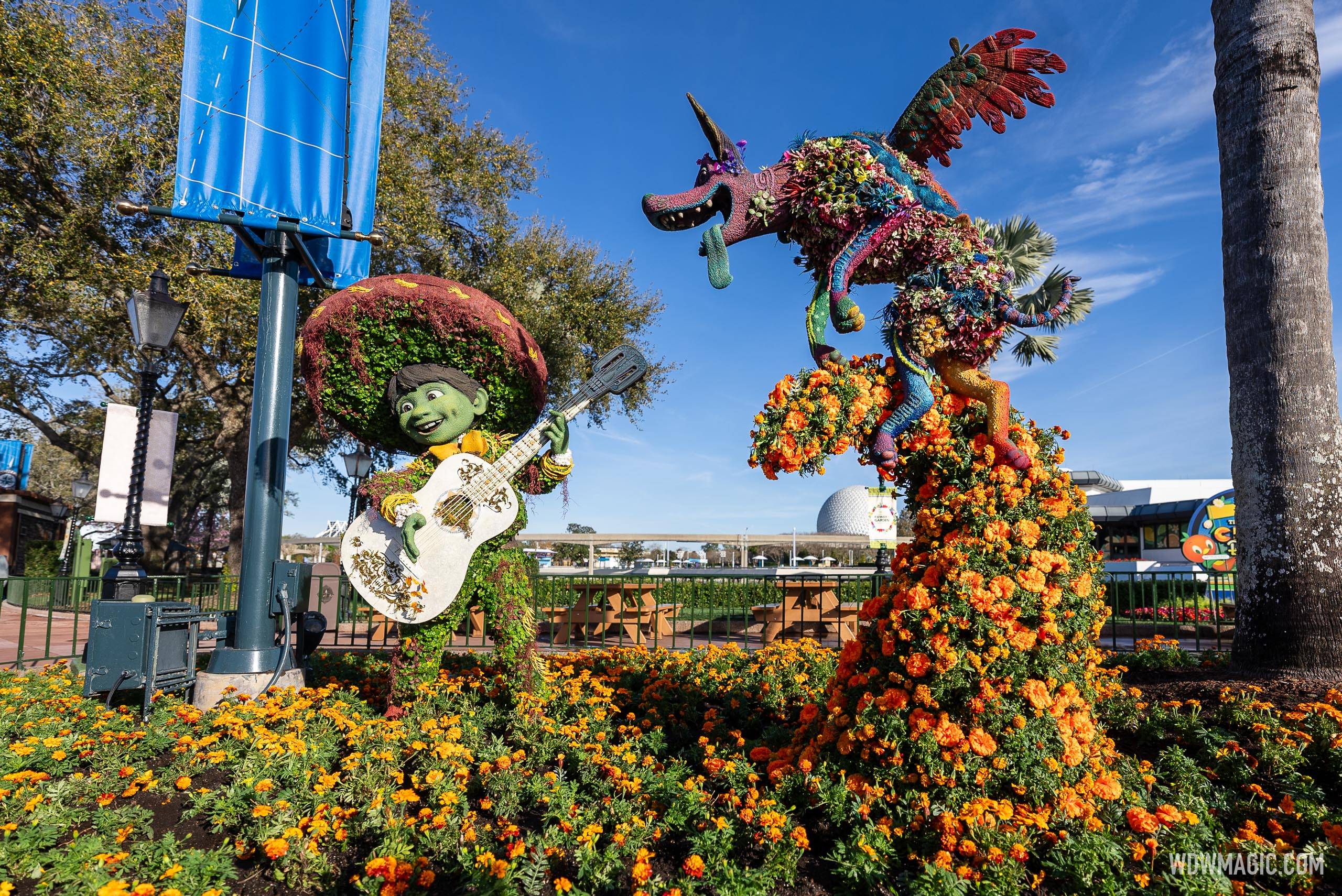 Coco Topiary at 2024 EPCOT International Flower and Garden Festival