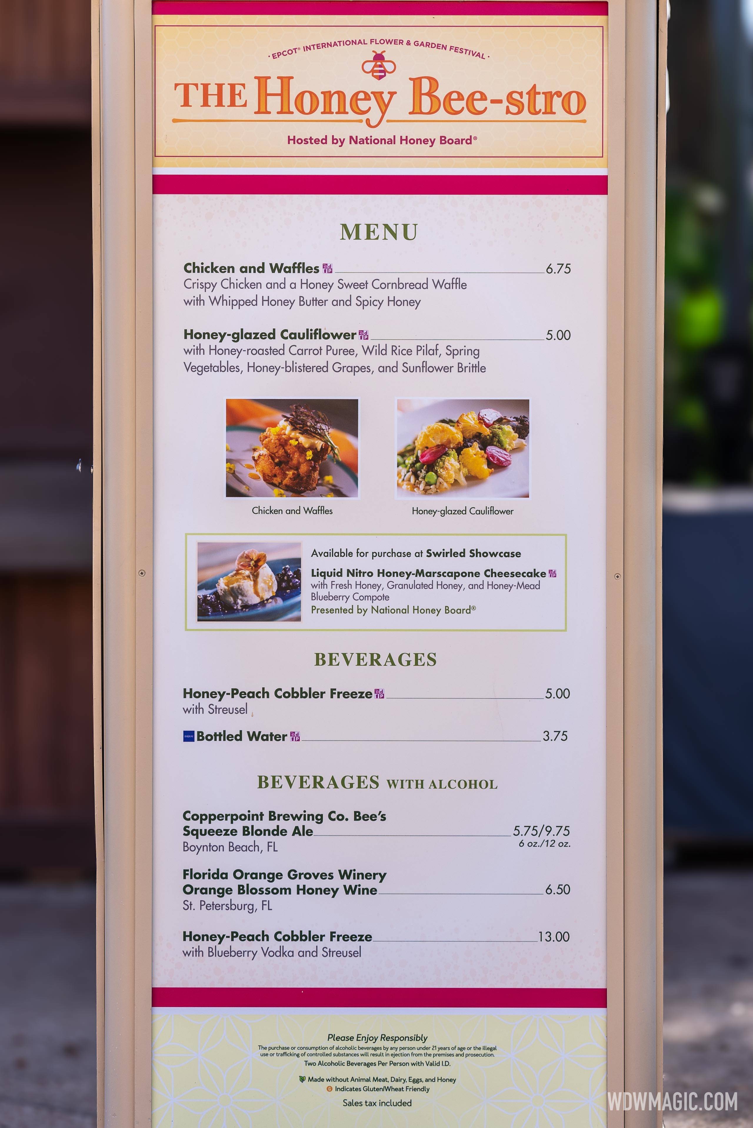 2024 EPCOT International Flower and Garden Festival Outdoor Kitchens menus and prices