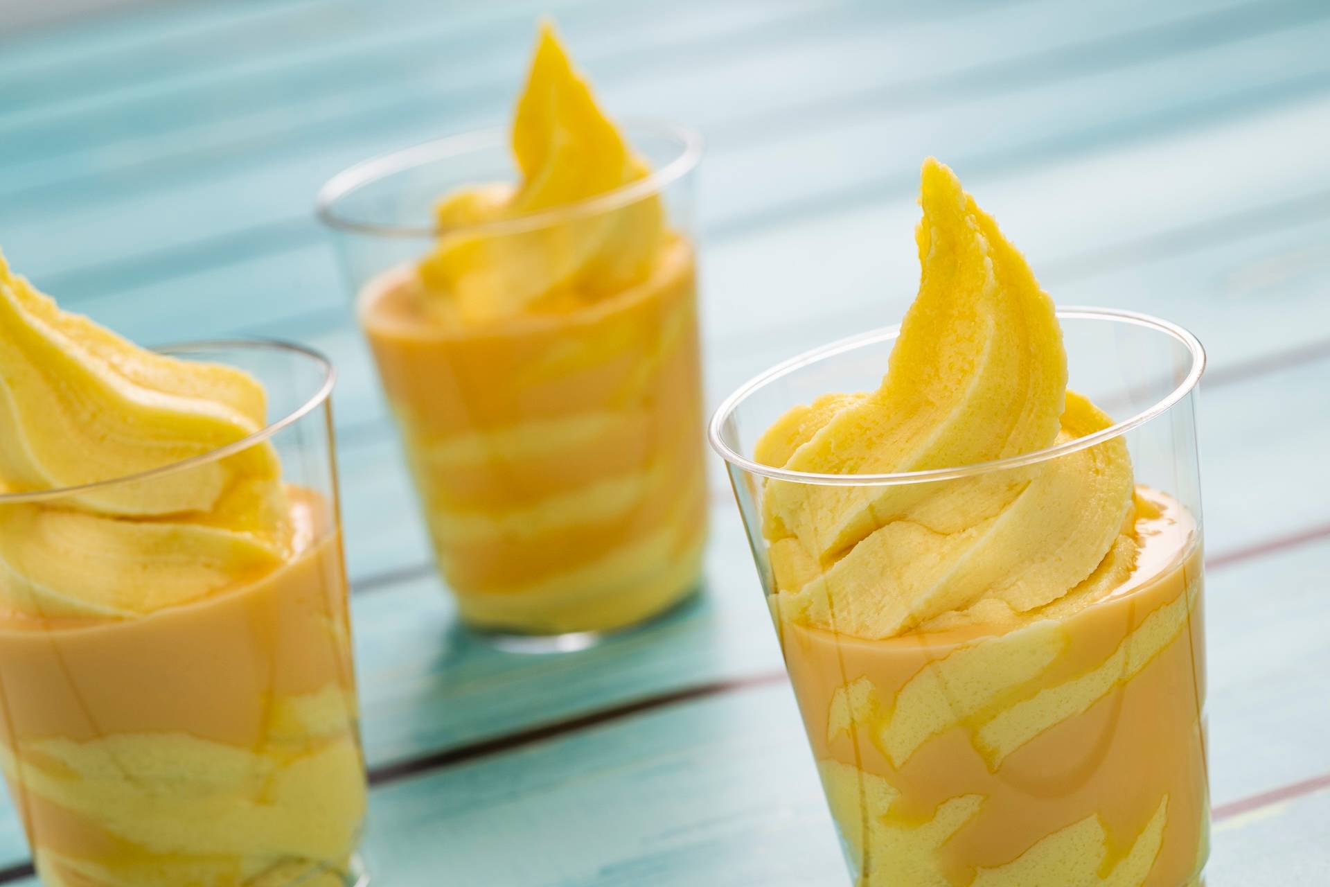 Pineapple Float: DOLE Whip Pineapple and Fanta Pineapple (Non-alcoholic)