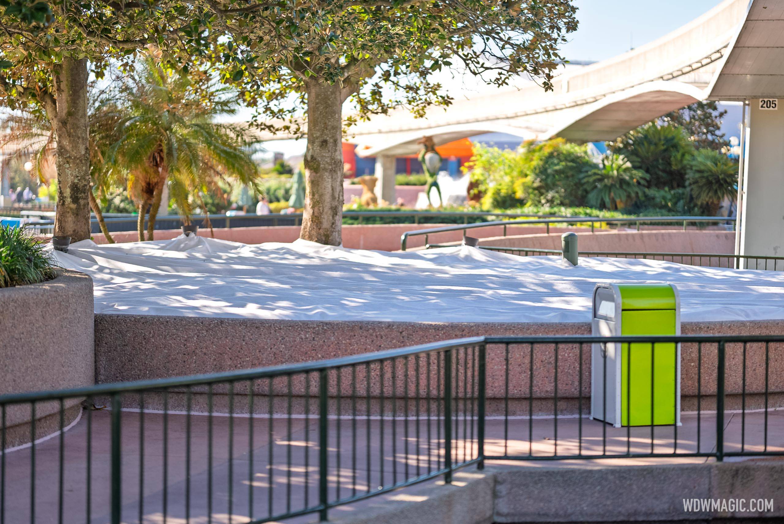 EPCOT Topiaries and Flower Beds Protected from Freezing Temperatures