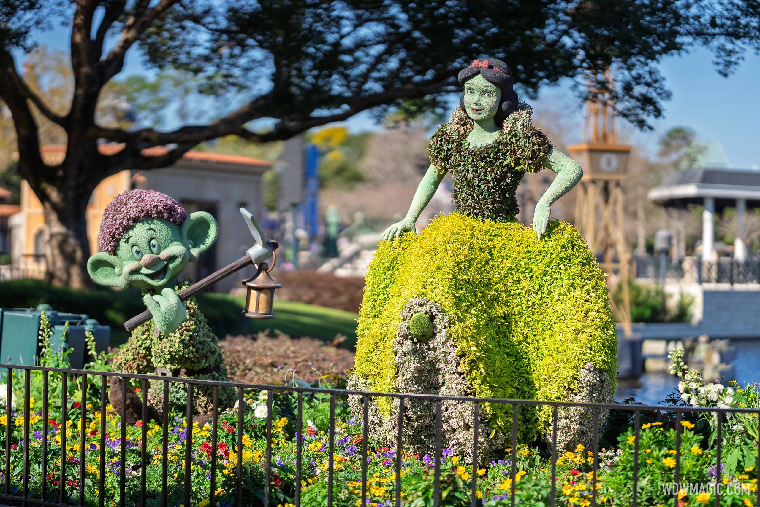 Snow White and Dopey at the Germany Pavilion
