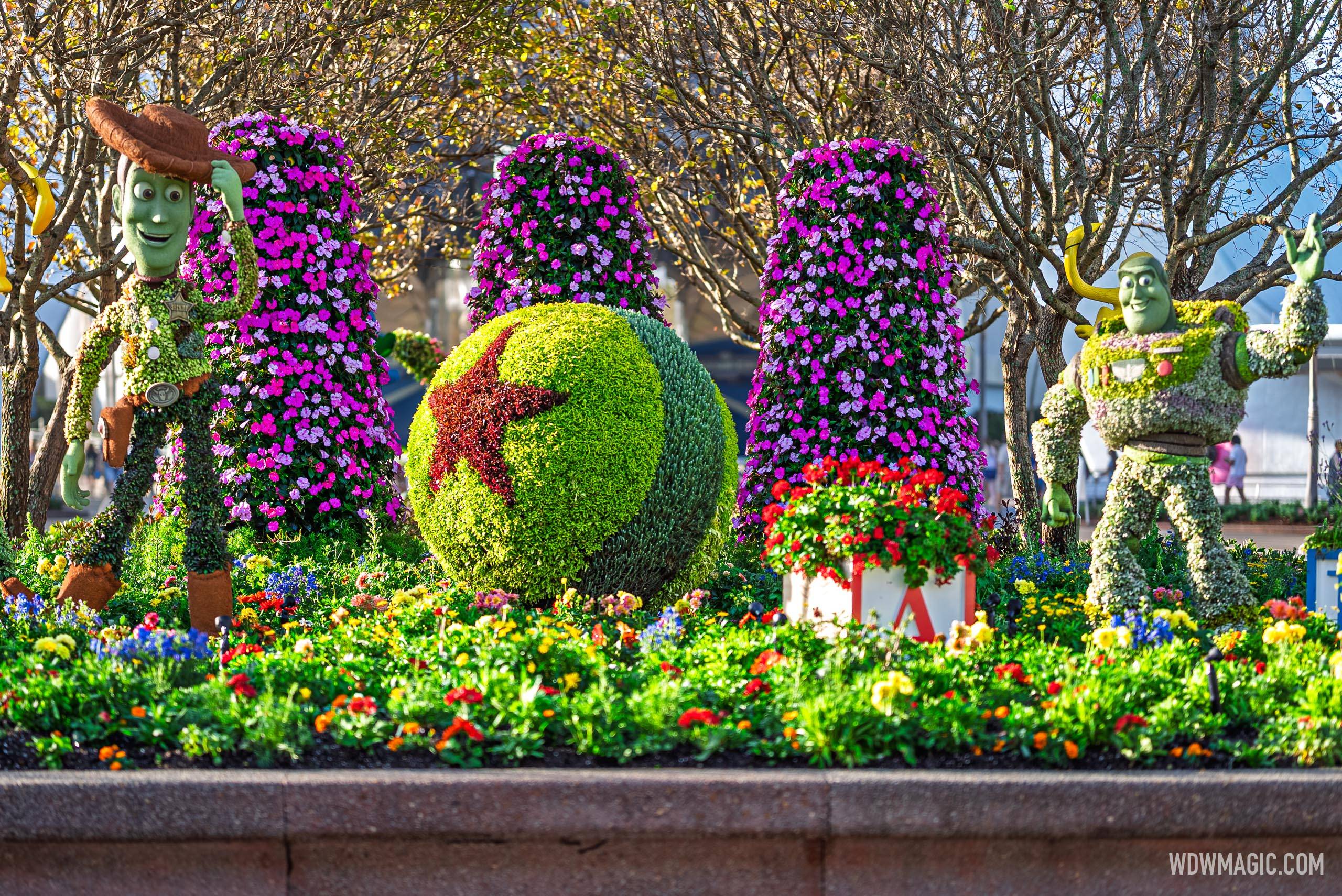 EPCOT Flower and Garden Festival 2026 Main Entrance Topiary Display