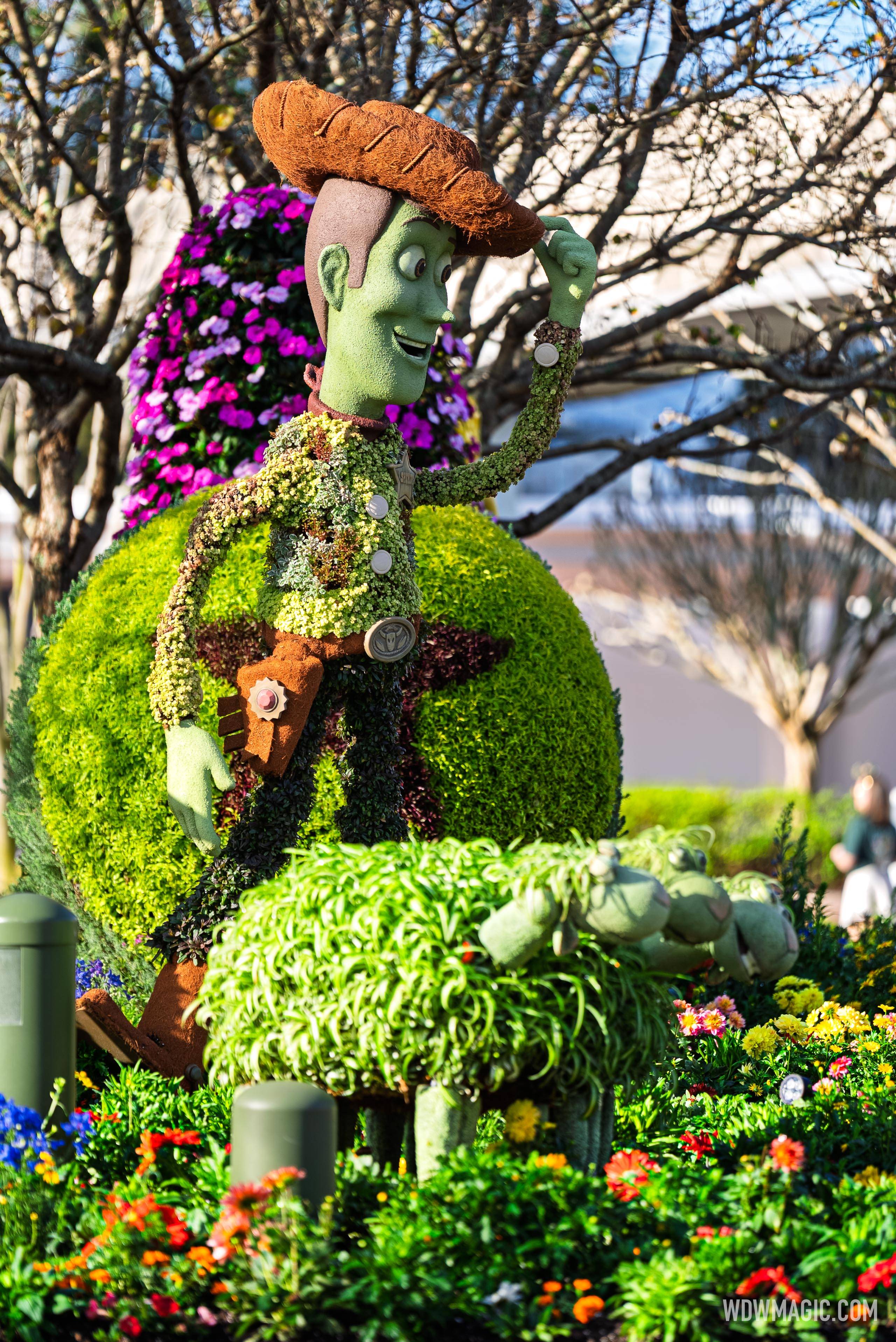 EPCOT Flower and Garden Festival 2026 Main Entrance Topiary Display