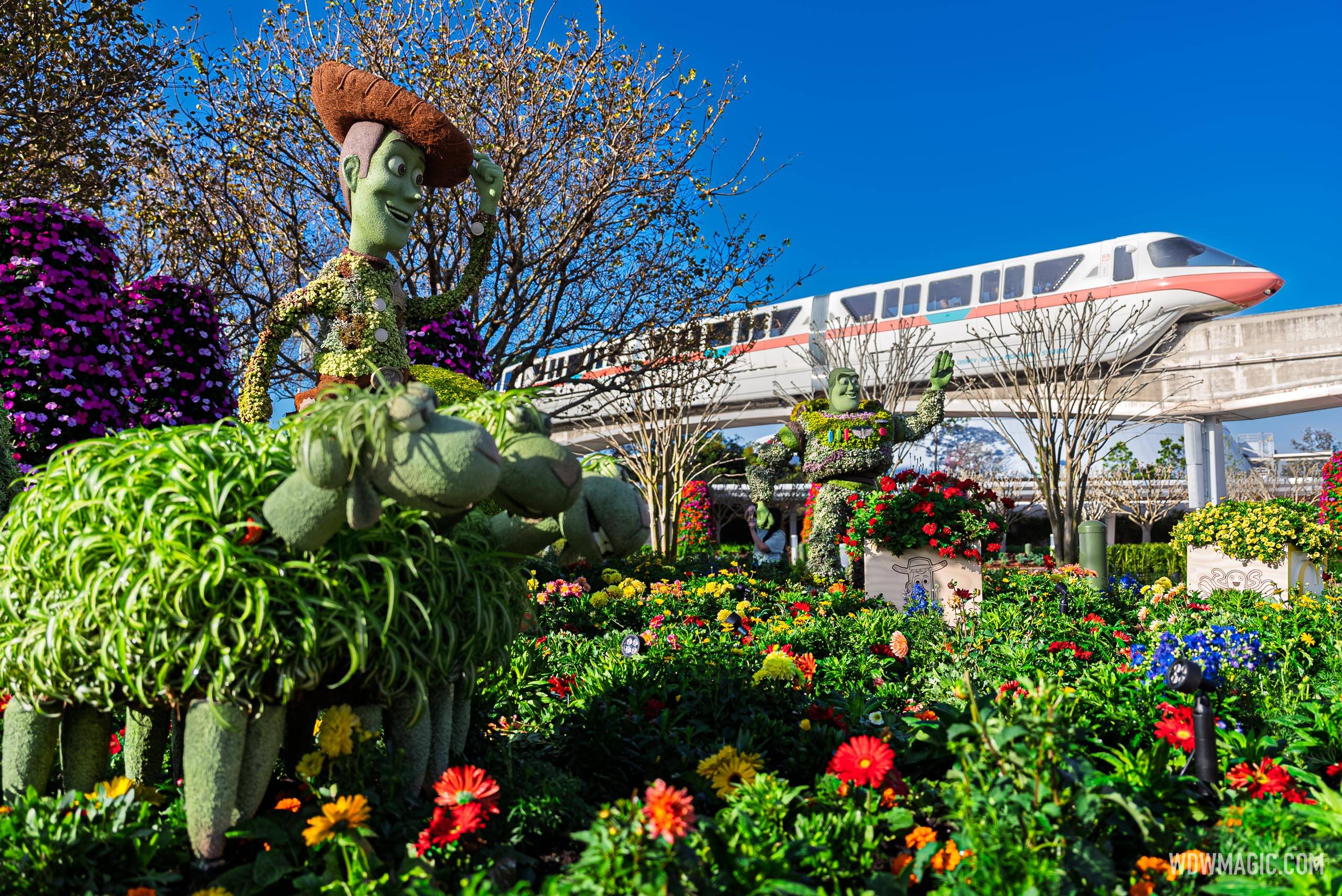 EPCOT Flower and Garden Festival 2026 Main Entrance Topiary Display