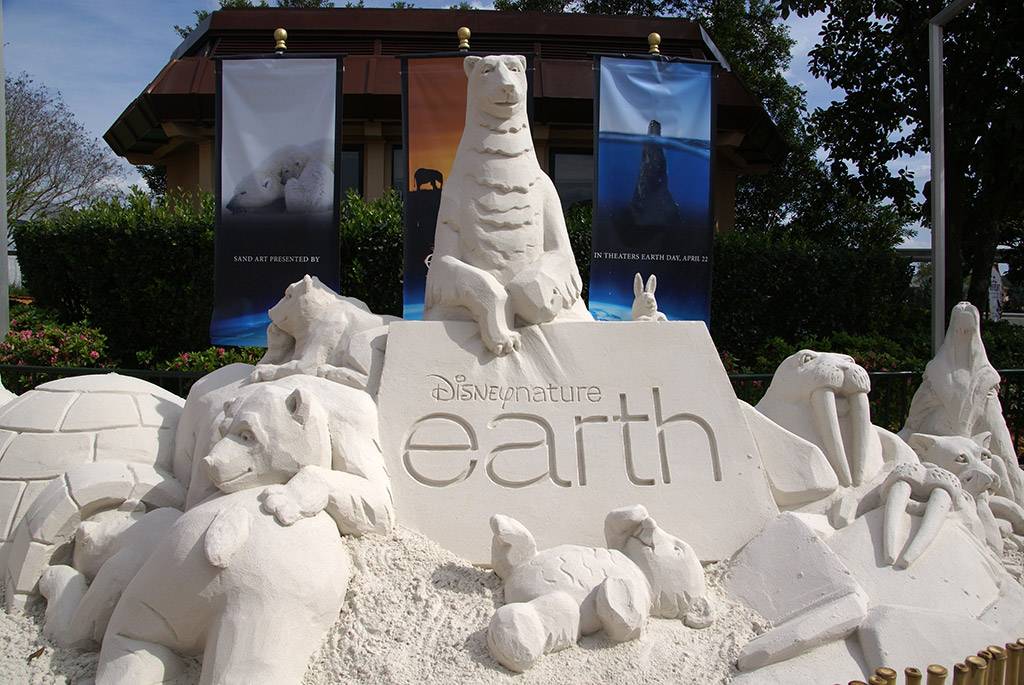 Disney Earth Sand Sculpture