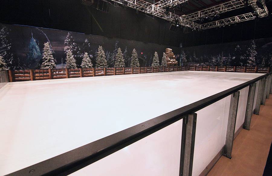 PHOTOS - First look inside Soundstage 1 at the 'Frozen' skating pond