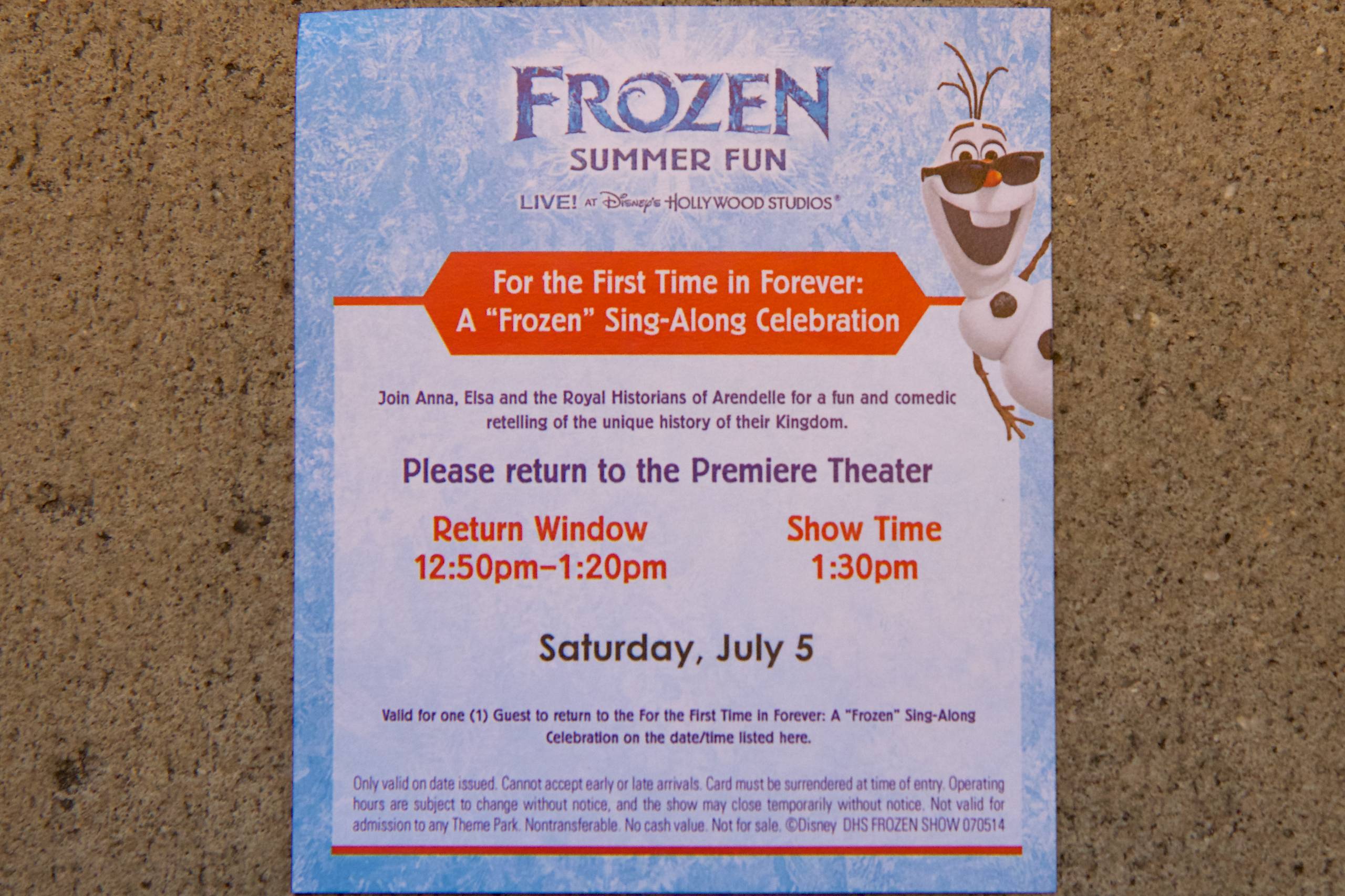 Frozen Summer Fun - For The First Time in Forever: A Frozen Sing-Along Celebration show ticket