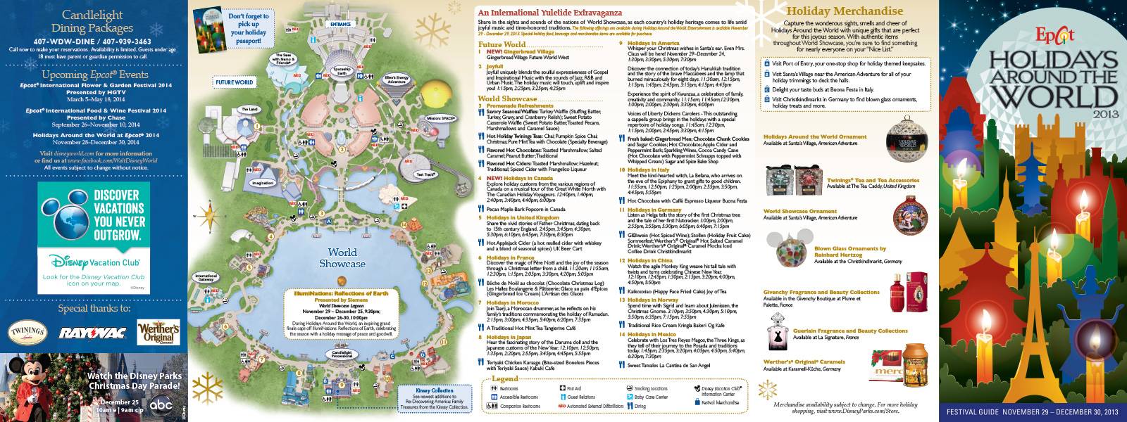 PHOTOS - Epcot's Holidays Around the World guide map