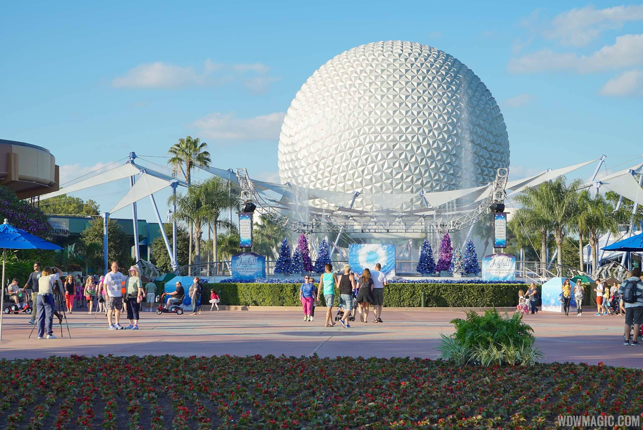 PHOTOS - Epcot's holiday decorations are now in place