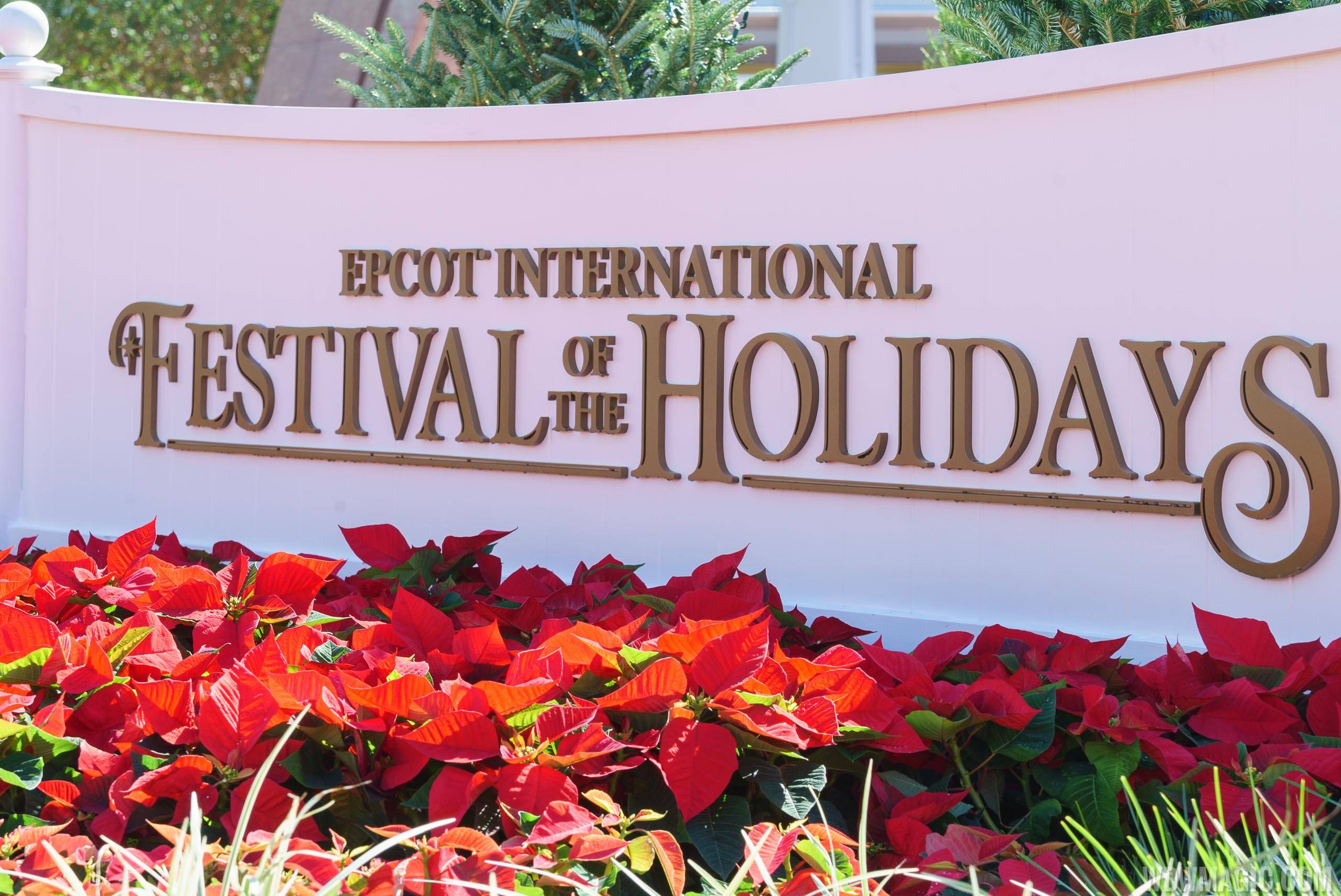 2017 Epcot International Festival of the Holidays decor