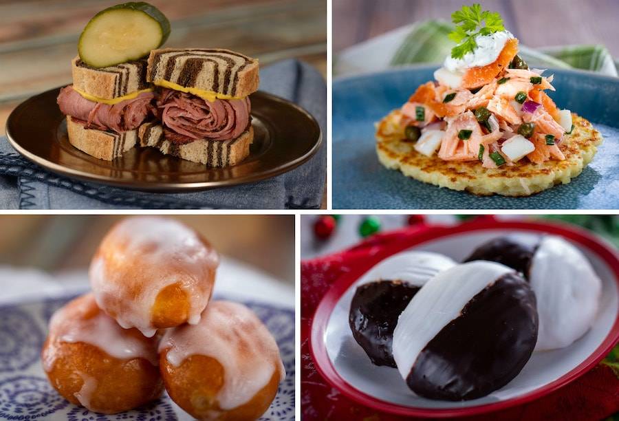 Holiday Kitchens menu items at the 2021 EPCOT International Festival of the Holidays