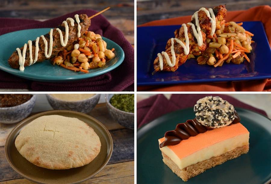 Holiday Kitchens menu items at the 2021 EPCOT International Festival of the Holidays