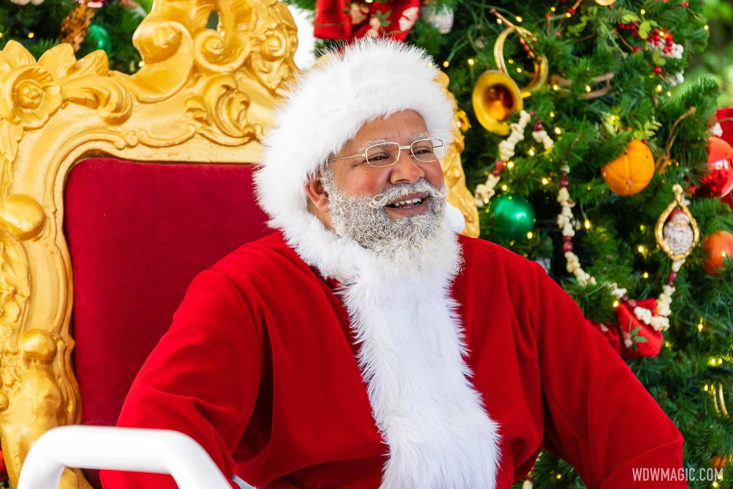 Santa Claus meet and greet returns this year to the EPCOT International Festival of the Holidays