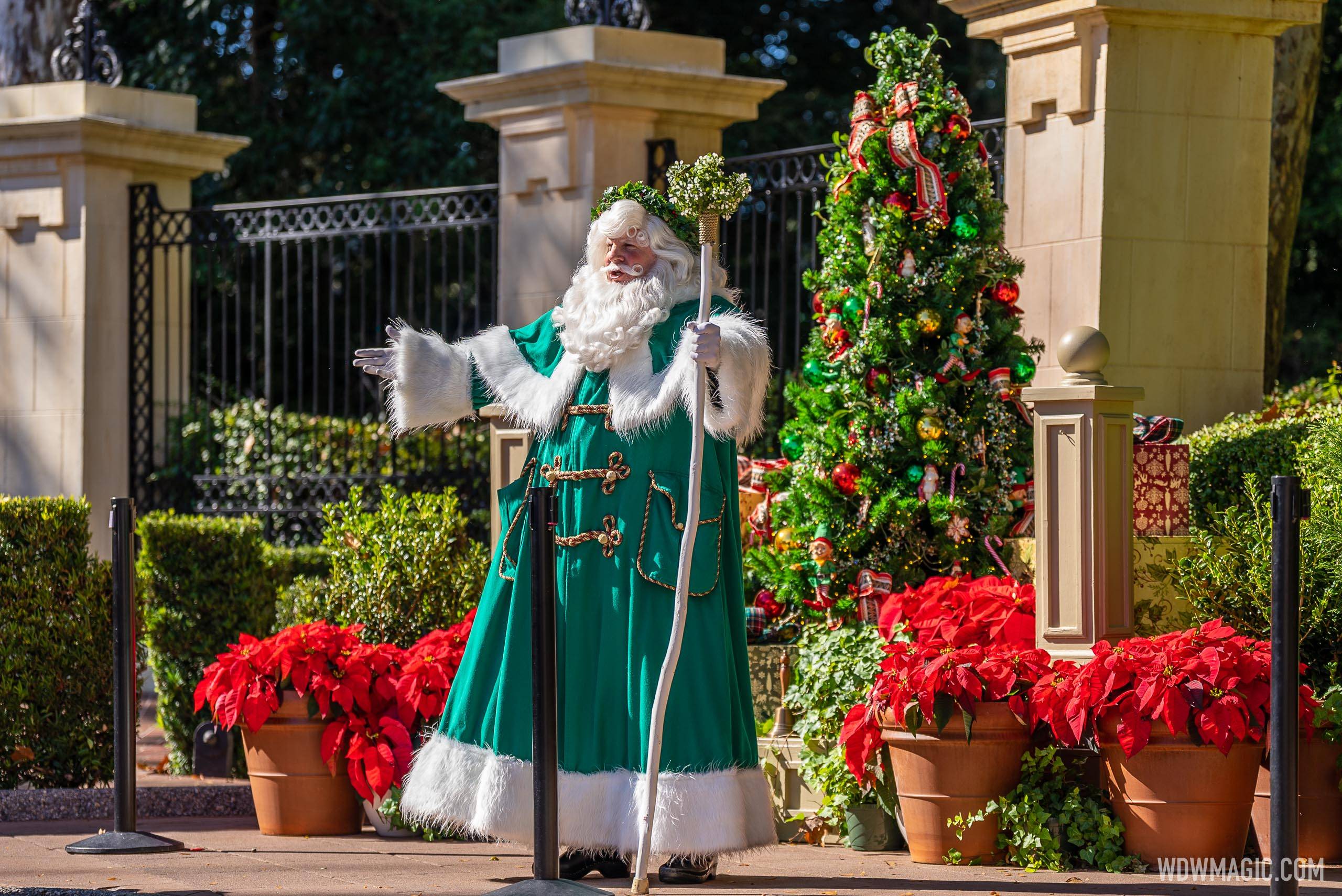 Epcot Christmas Storytellers 2022 Epcot Holiday Storytellers 2021 - Father Christmas United Kingdom Pavilion  - Photo 4 Of 8