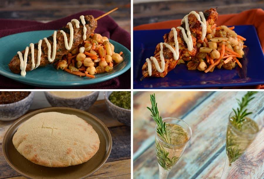 Holiday Kitchens menu items at the 2022 EPCOT International Festival of the Holidays