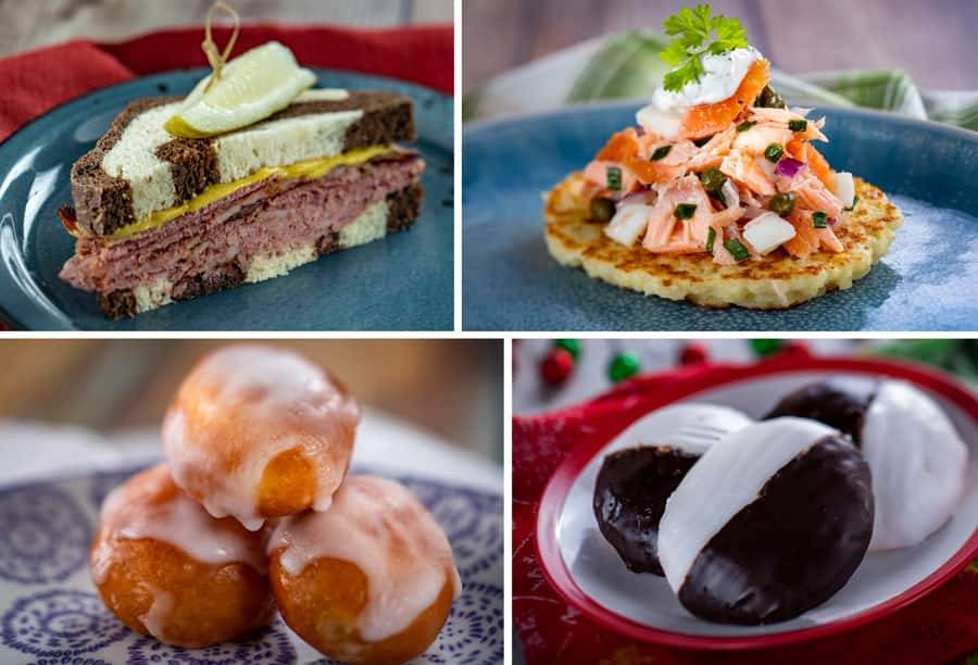 Holiday Kitchens menu items at the 2022 EPCOT International Festival of the Holidays
