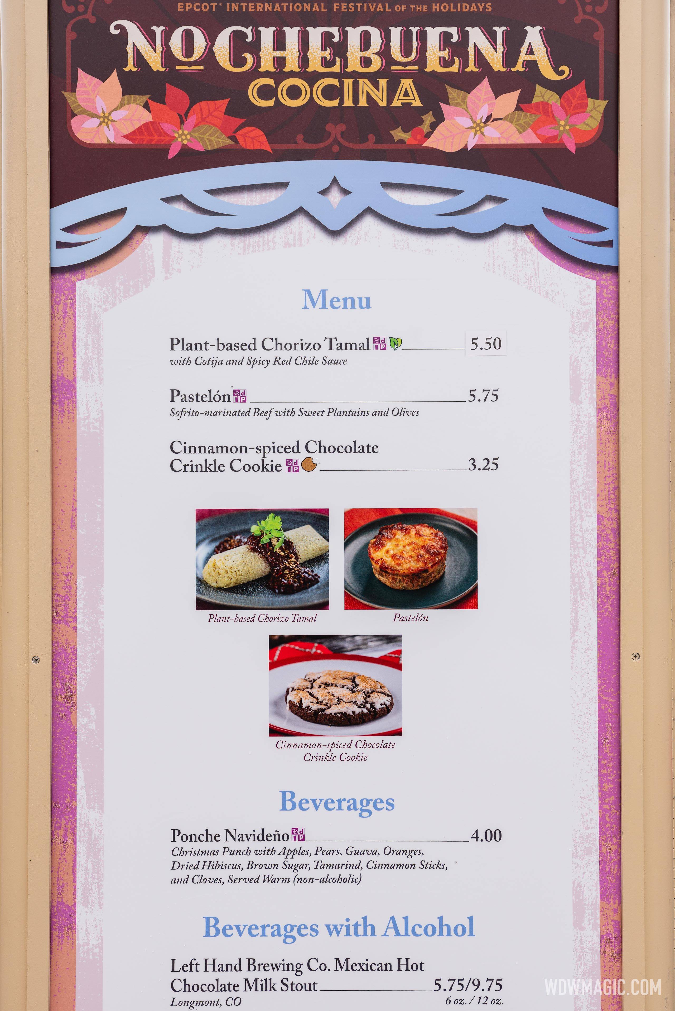 2024 EPCOT International Festival of the Holidays Holiday Kitchens Kiosks and Prices