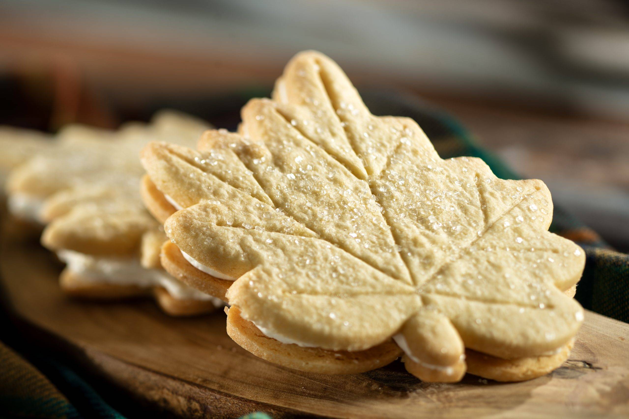 Maple Leaf Shortbread Cookie