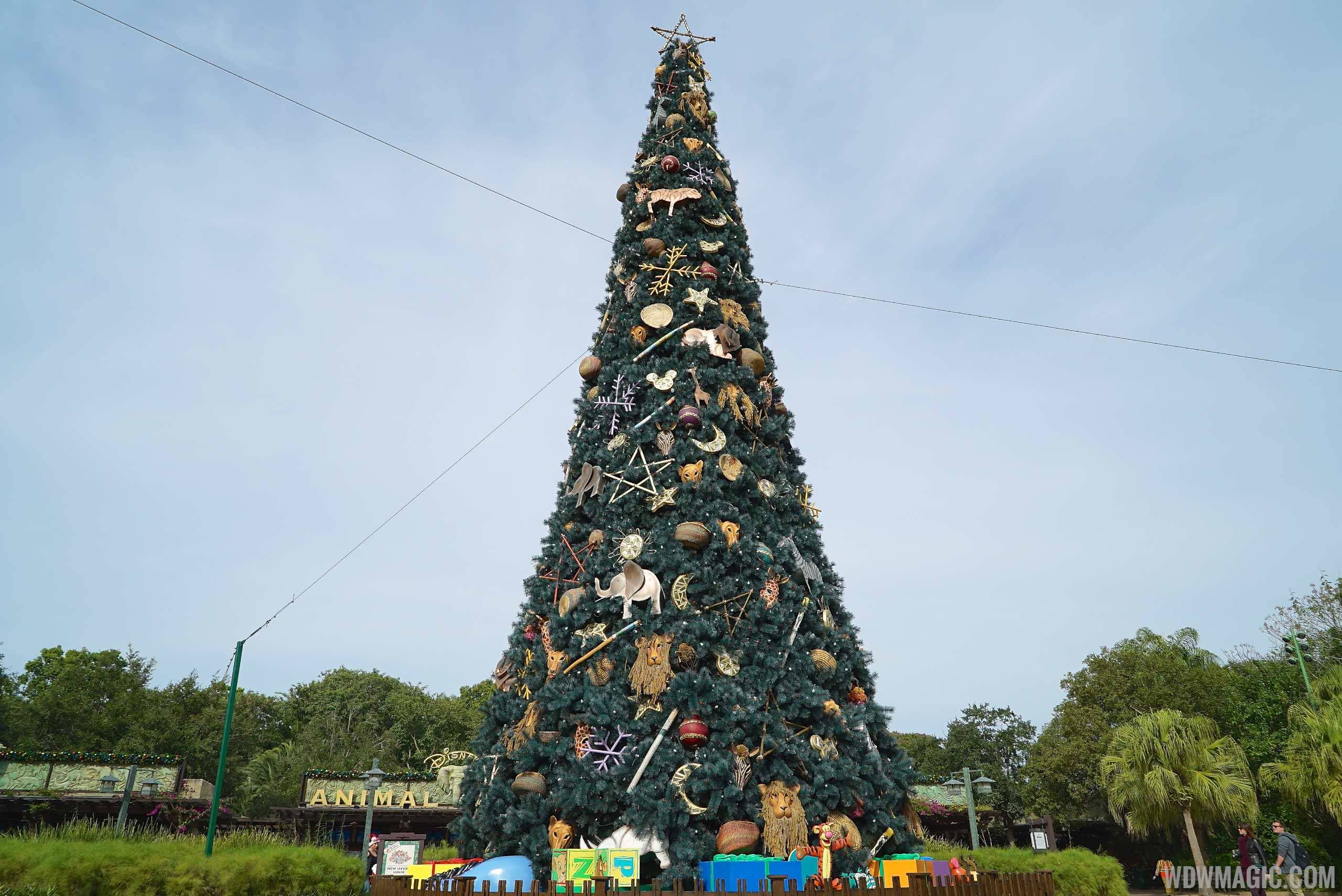 Disney's Animal Kingdom holiday decorations 2014