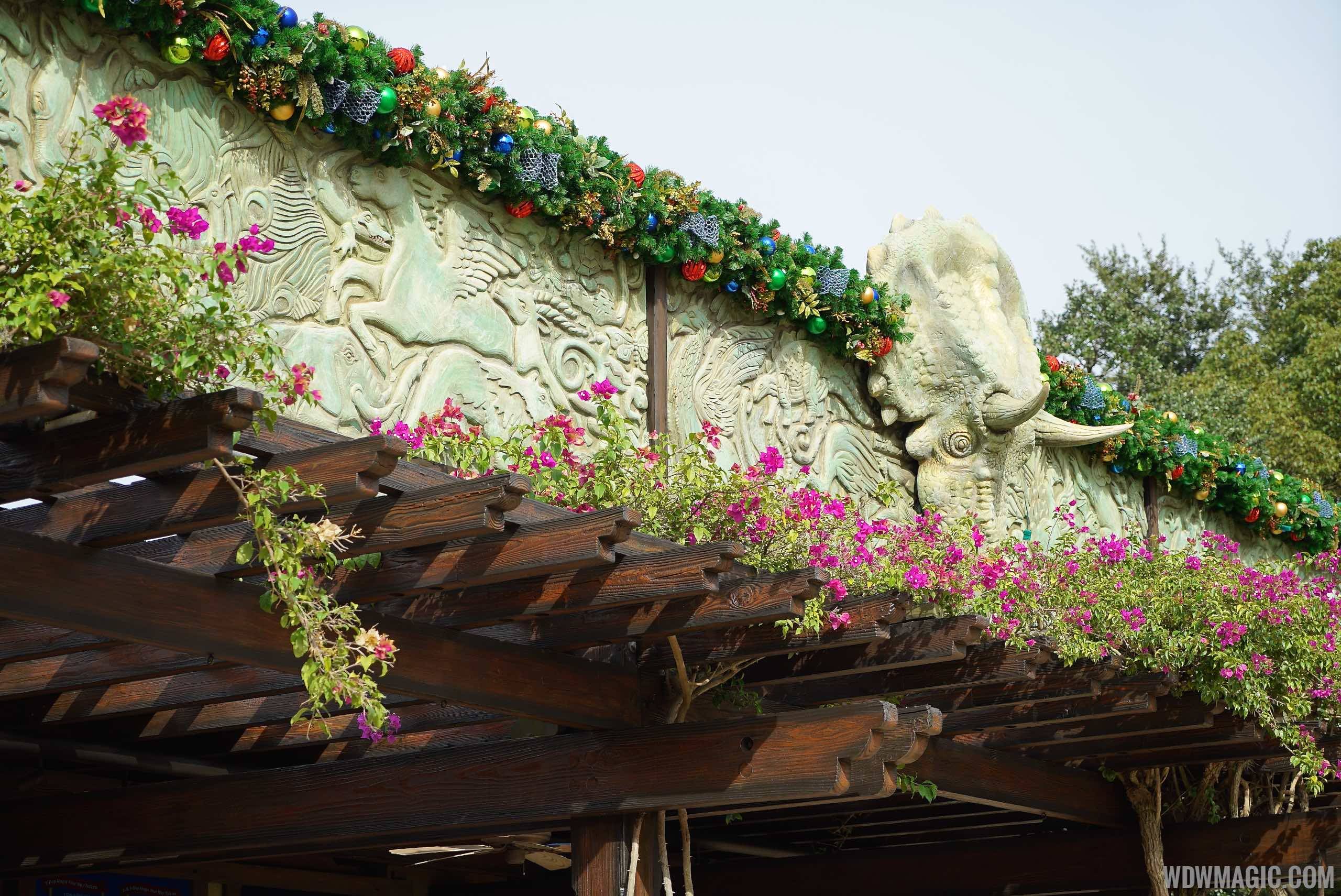PHOTOS - Holiday decorations now up at Disney's Animal Kingdom