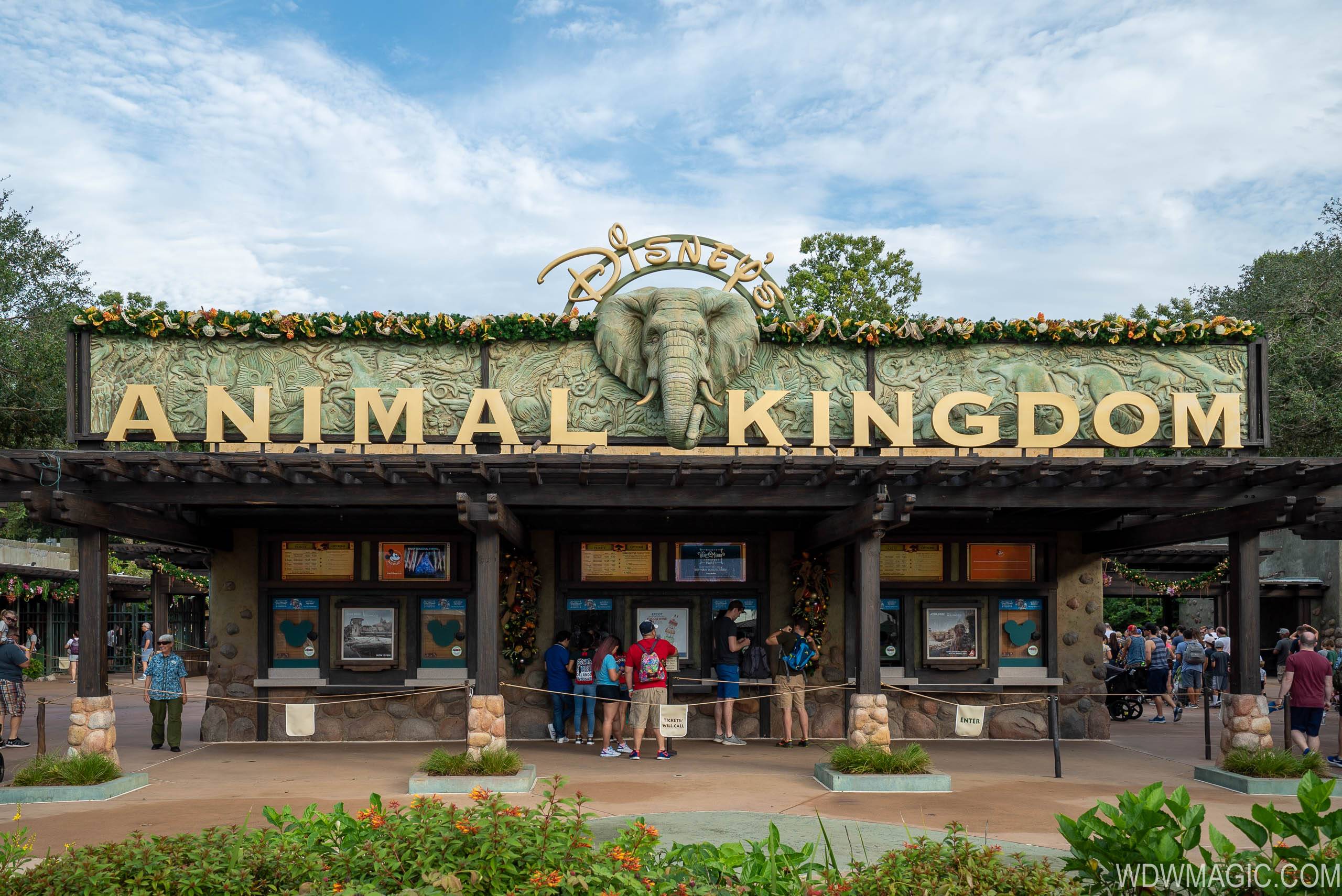 Disney's Animal Kingdom Christmas Holiday decor 2019