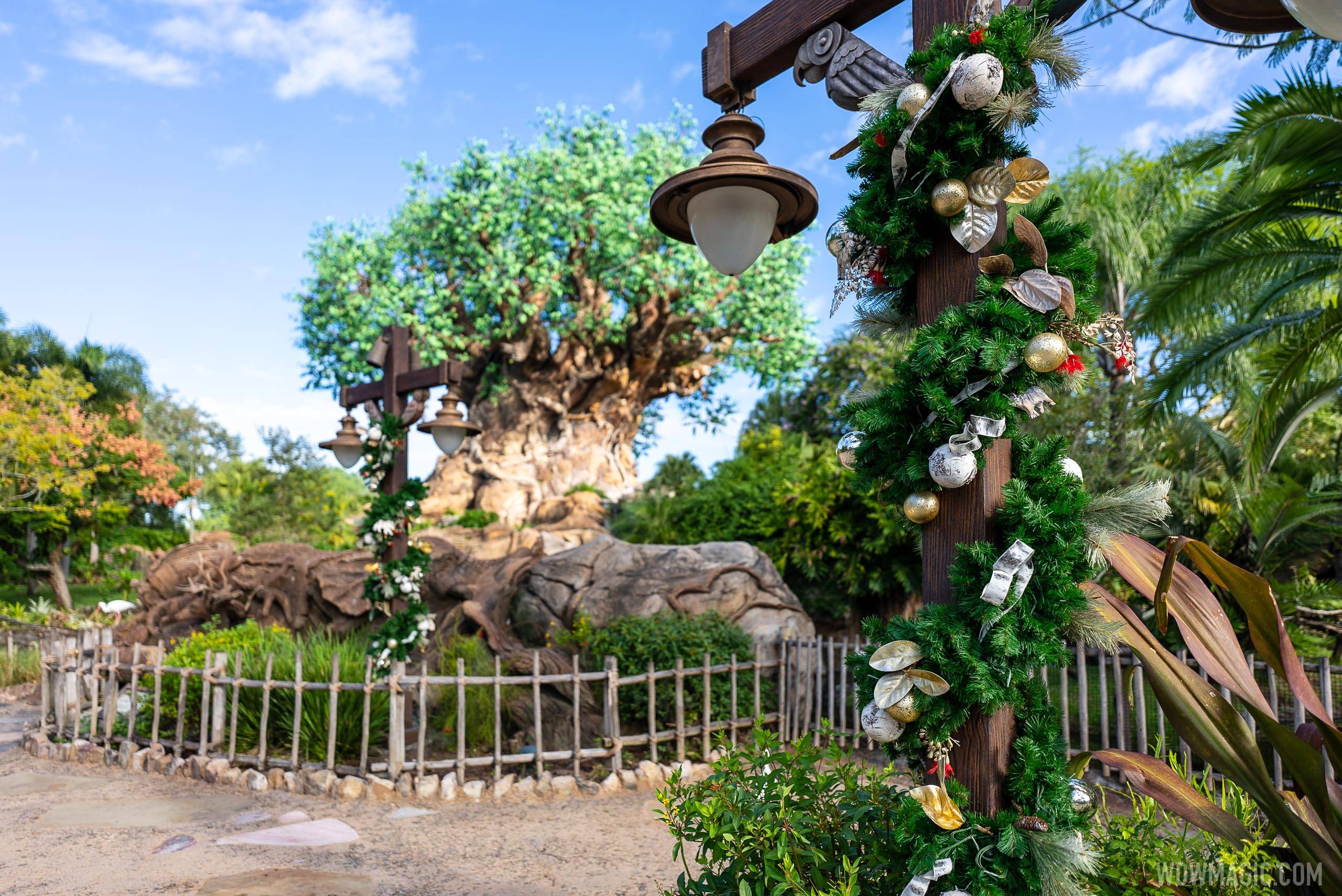 Disney's Animal Kingdom Christmas Holiday decor 2020