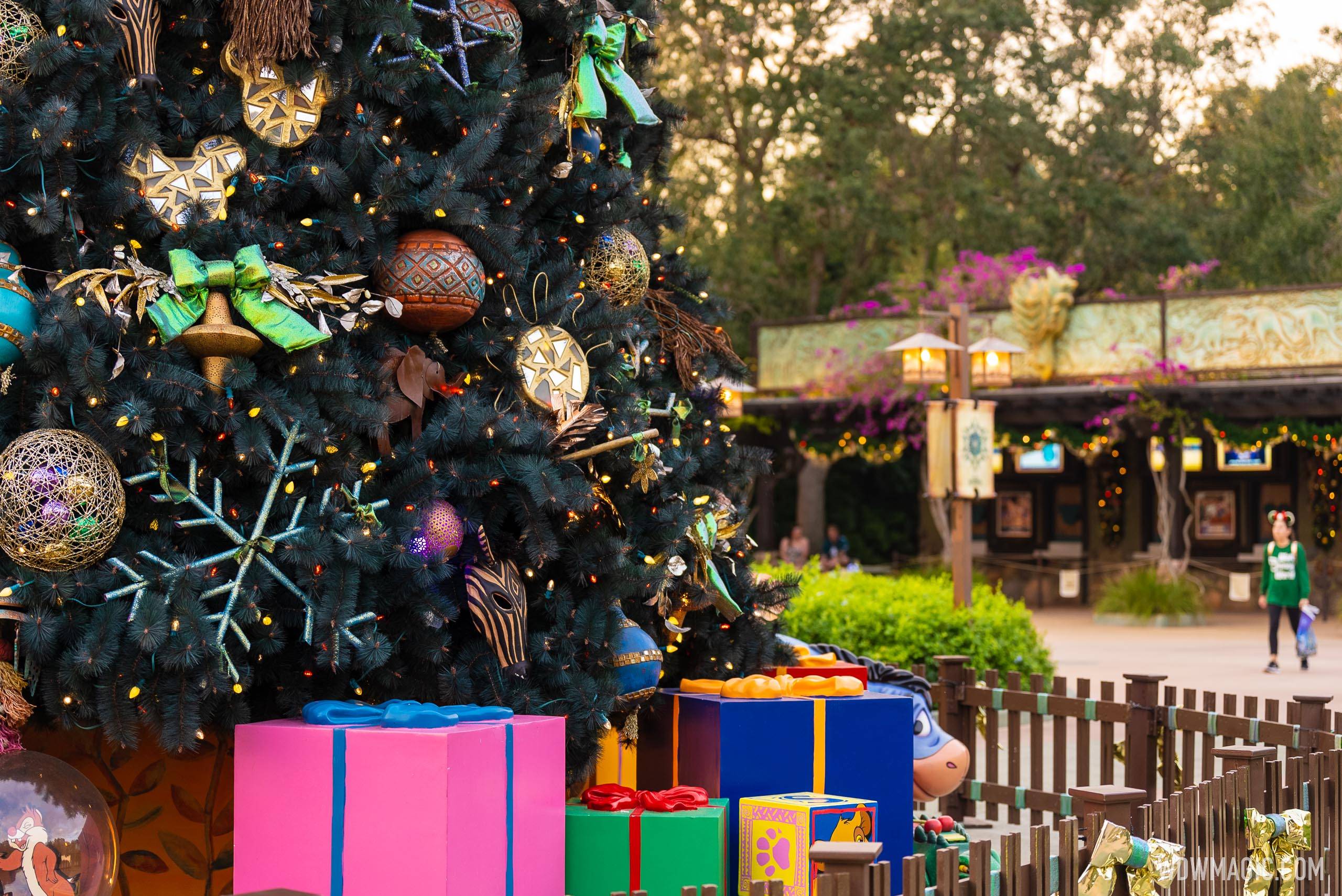 Disney's Animal Kingdom Christmas Holiday decor 2022