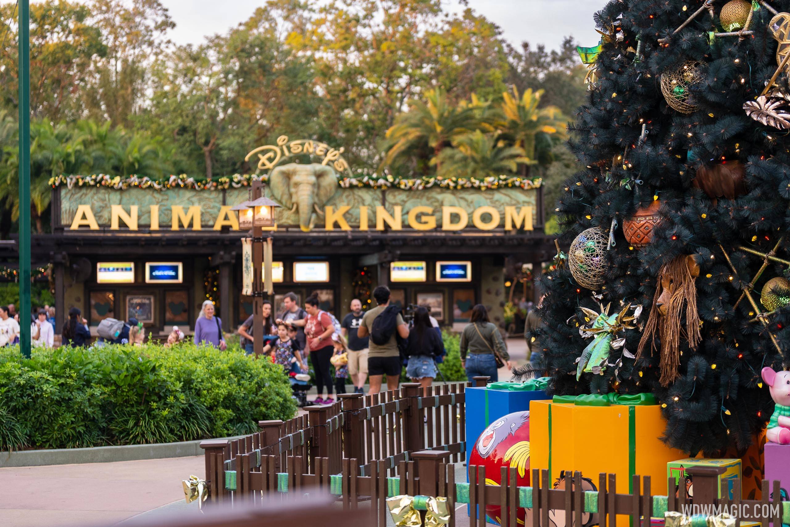 Disney's Animal Kingdom Christmas Holiday decor 2022