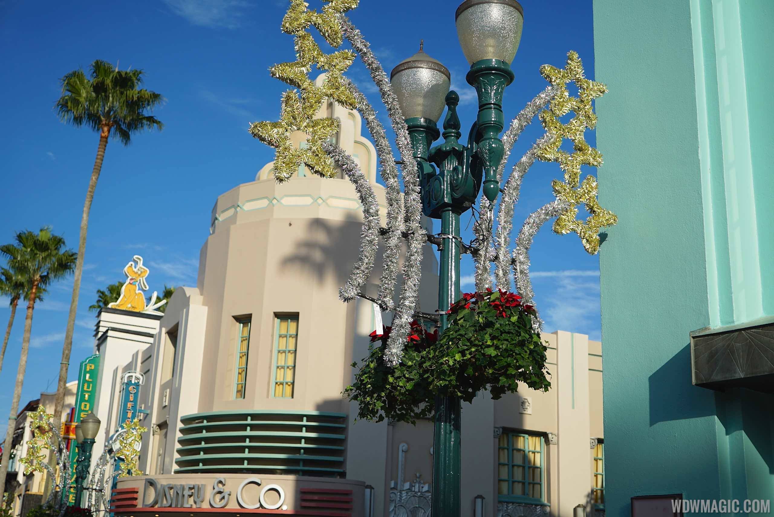 Disney's Hollywood Studios holiday decorations 2014