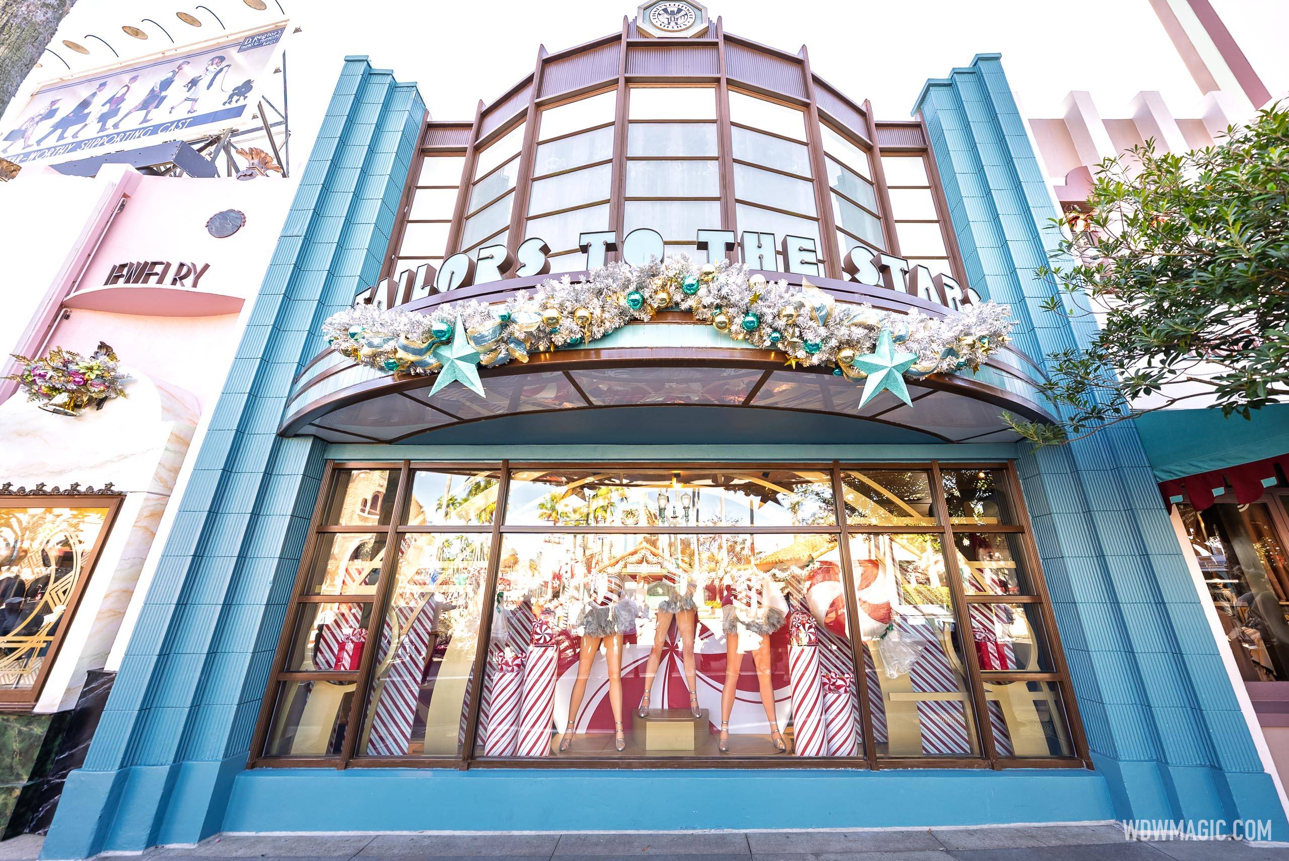 Holiday Window at Tailors to the Stars