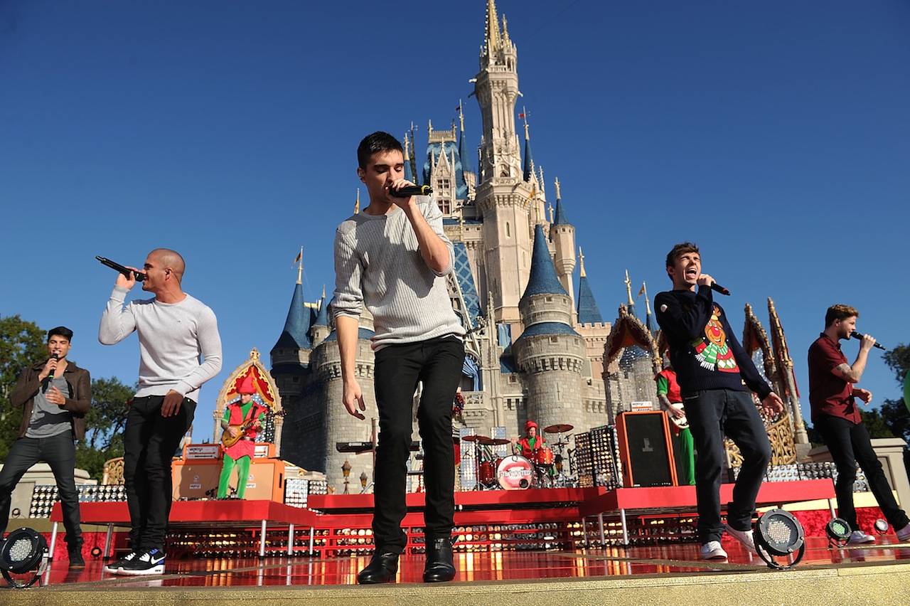 The Wanted performs at the Disney Parks Christmas Day Parade TV Special 2013 taping