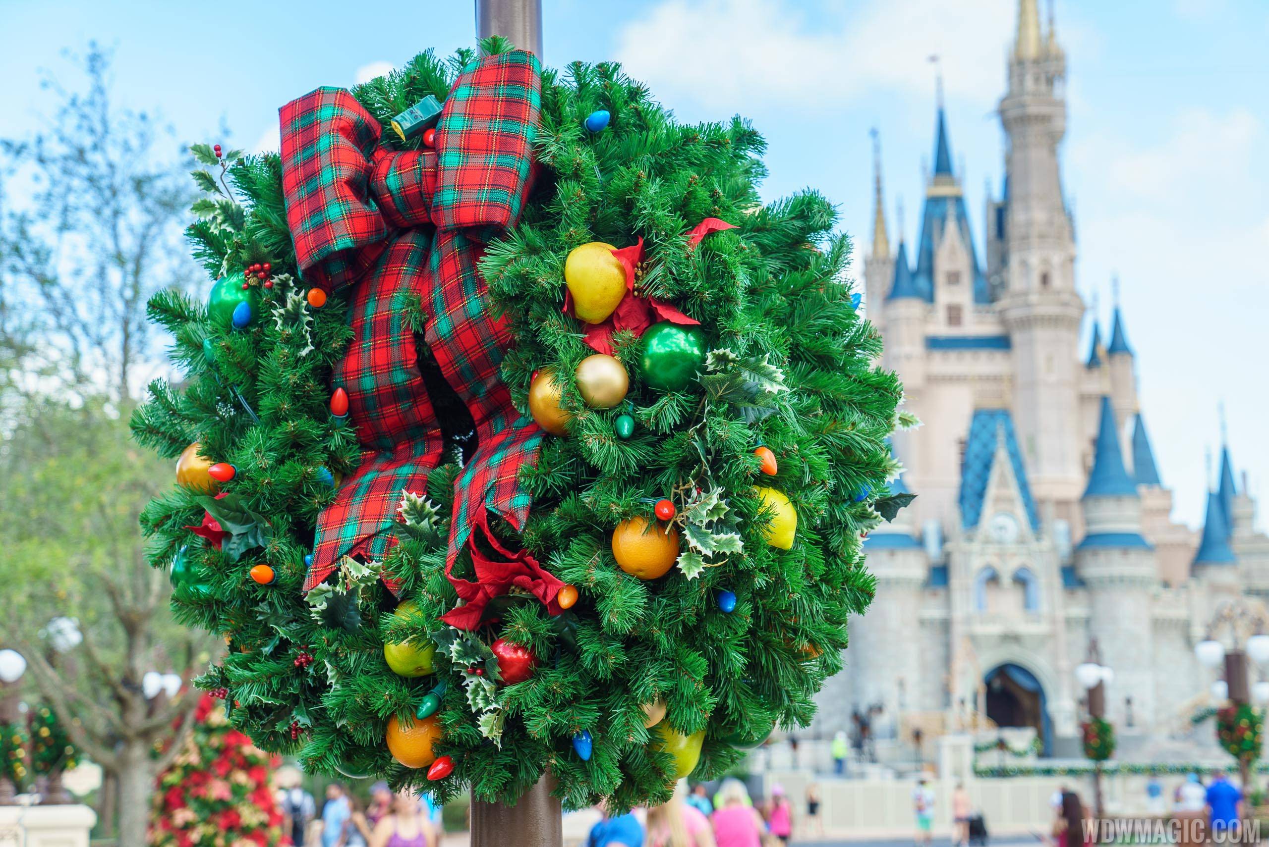 Holidays decorations at the Magic Kingdom 2015