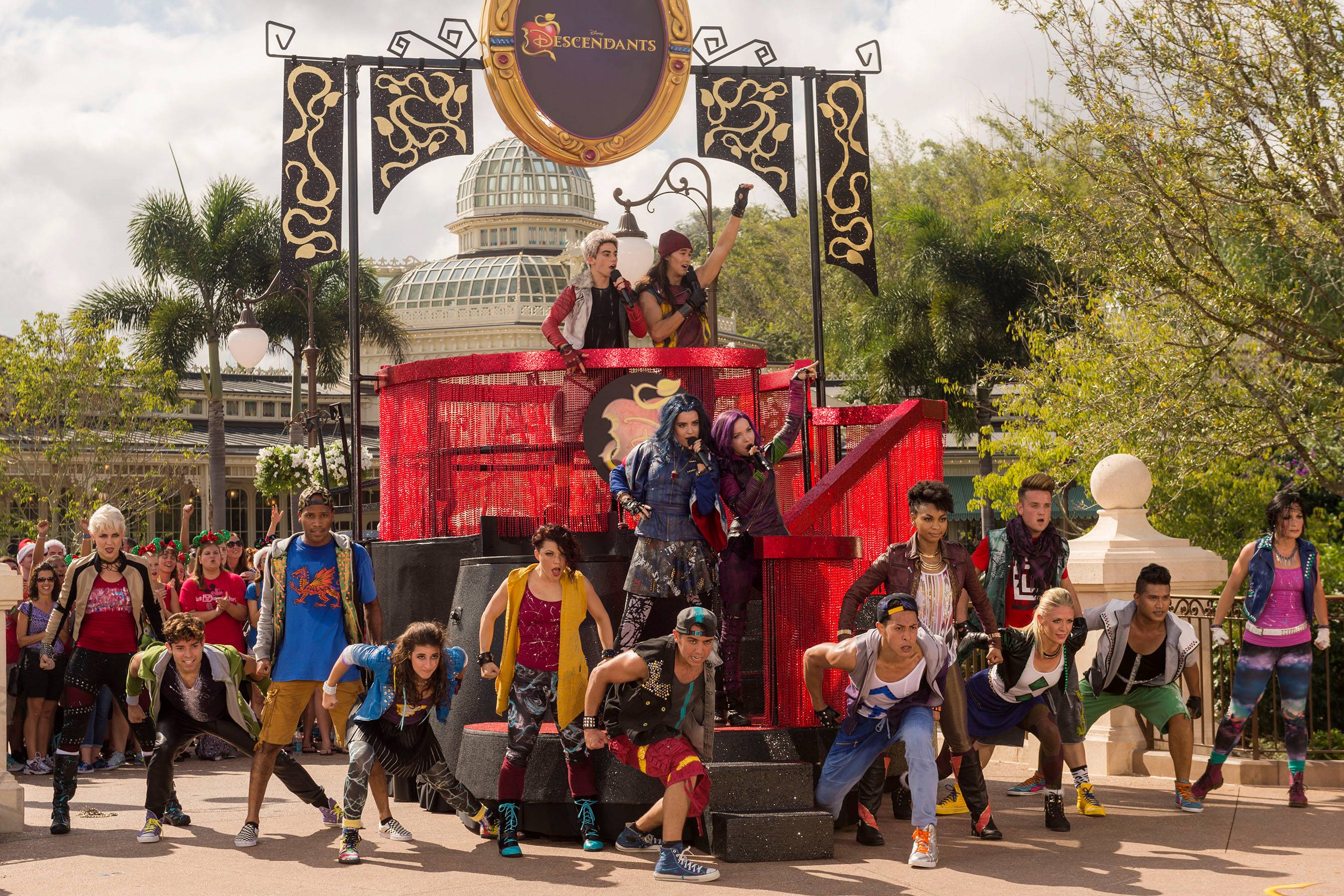Disney Parks Unforgettable Christmas Celebration performance - Cast of Descendants